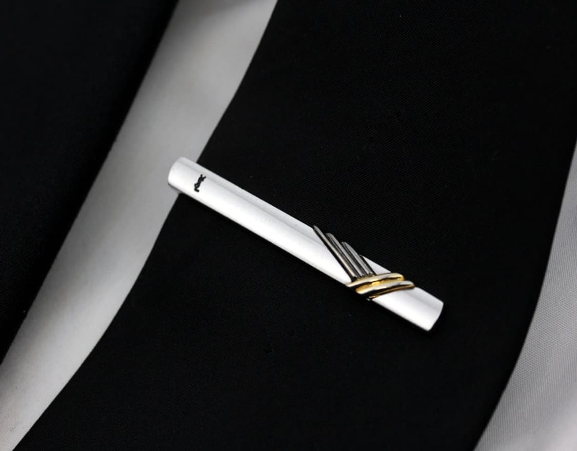 입생로랑 A등급 5.5cm 남자 명품 넥타이핀 빈티지 상품이미지7