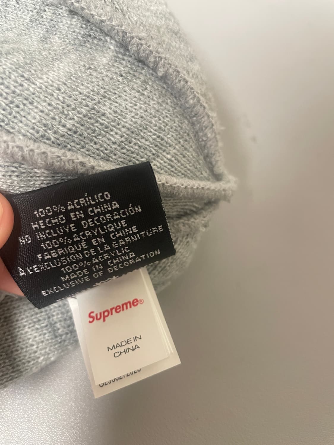 슈프림 뉴에라 박스로고 비니 헤더 그레이 - 23FW 상품이미지5