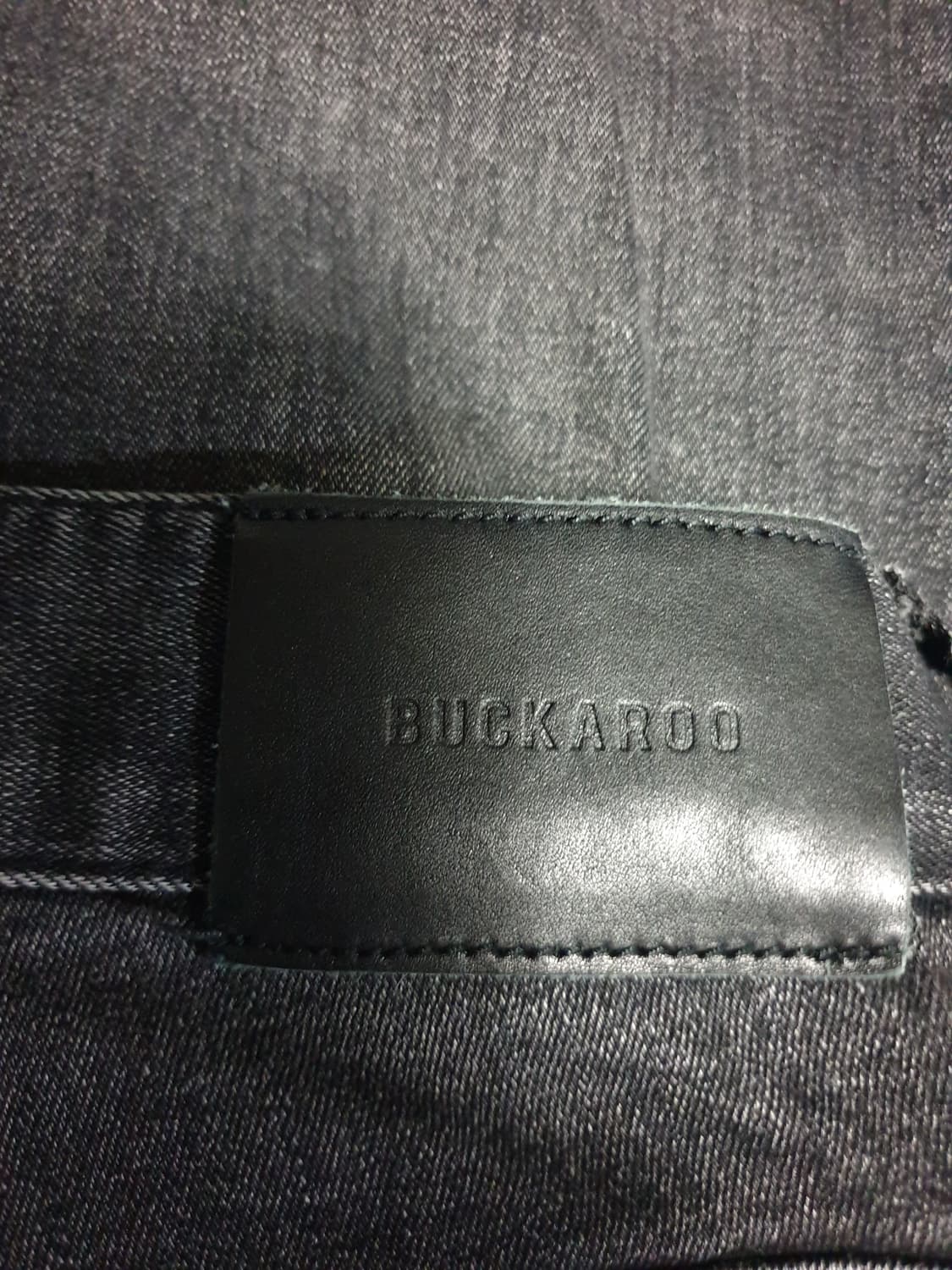 버커루 UP2 스트레치 크롭 슬림 데미지 워싱 데님팬츠 흑청 (30) 상품이미지4