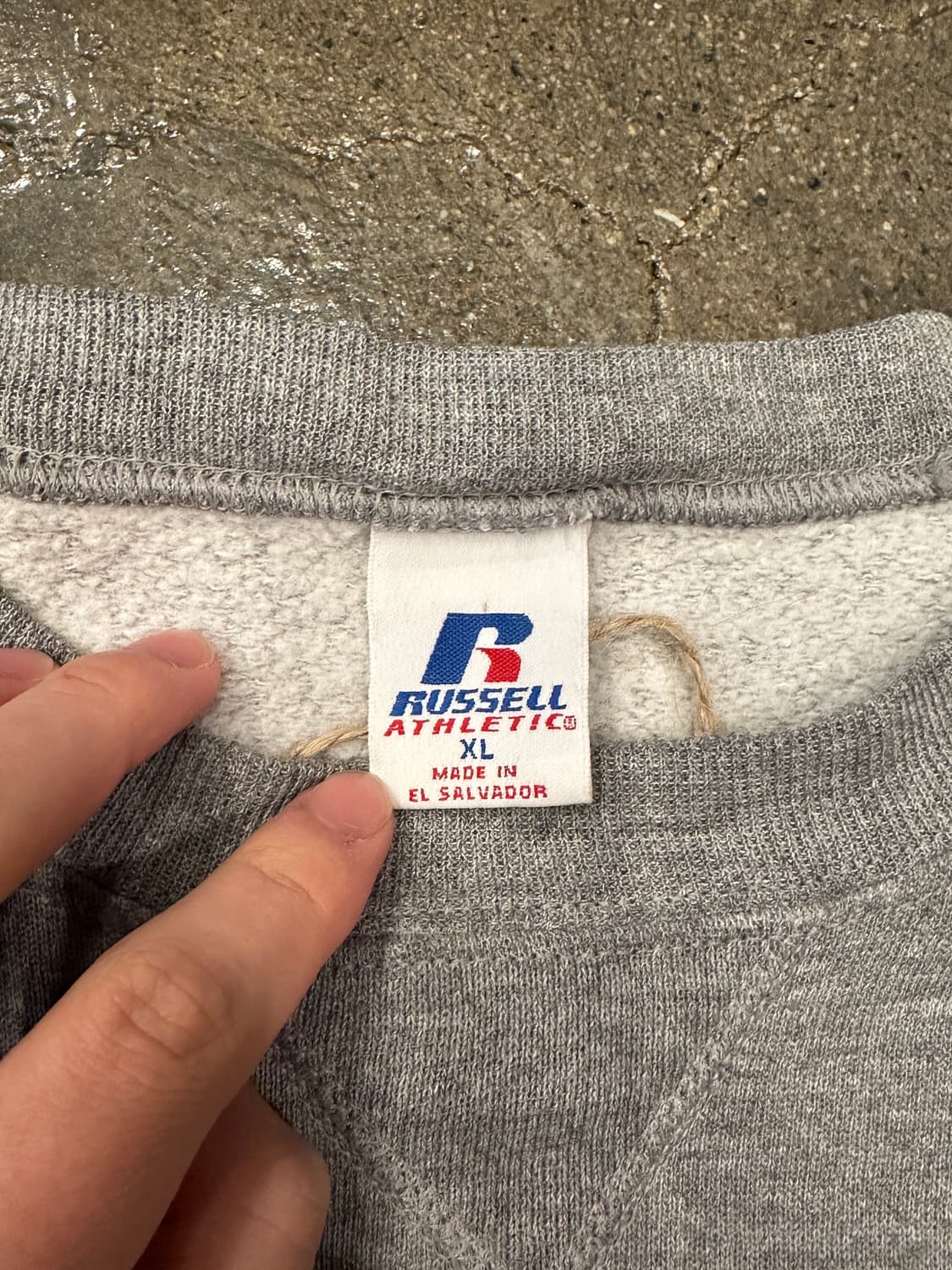 90s RUSSELL 러셀 유니버시티 스웻셔츠 XL 상품이미지5