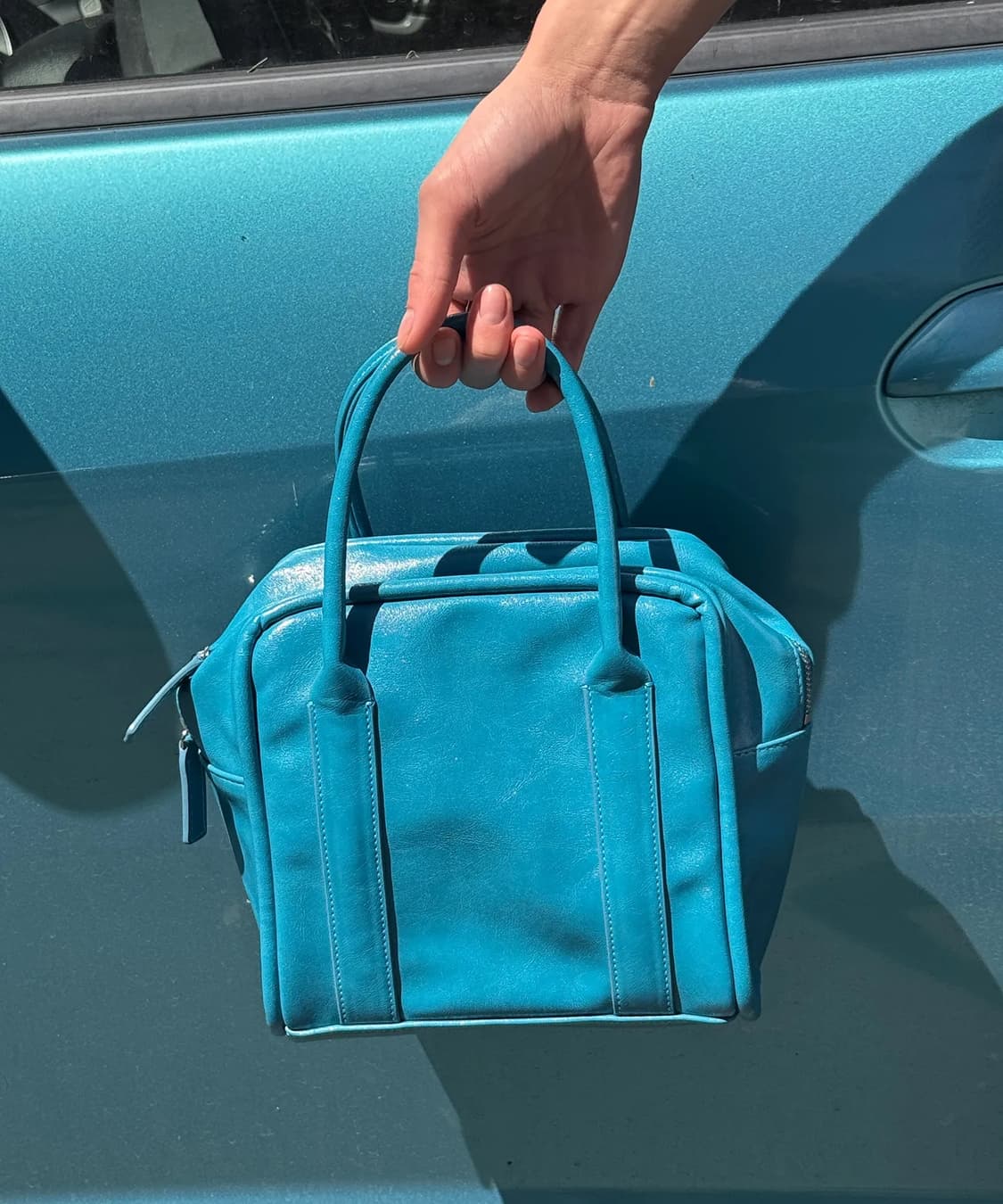 여밈 미니박스 백 아쿠아 상품이미지1