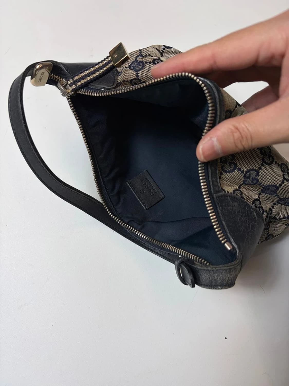 구찌 GUCCI GG 캔버스 미니 호보 숄더백 Q1519 상품이미지8