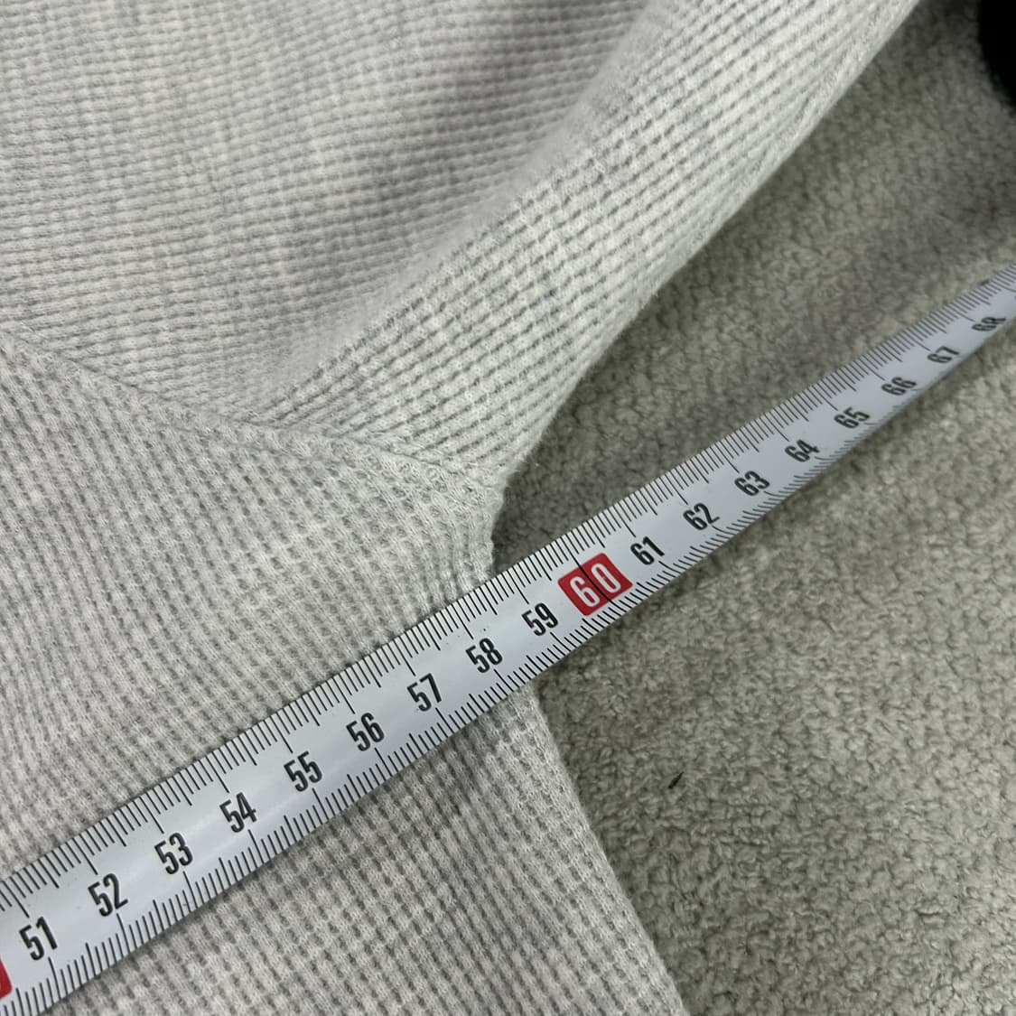 폴로 랄프로렌 와플 니트 맨투맨 회색 m 상품이미지5