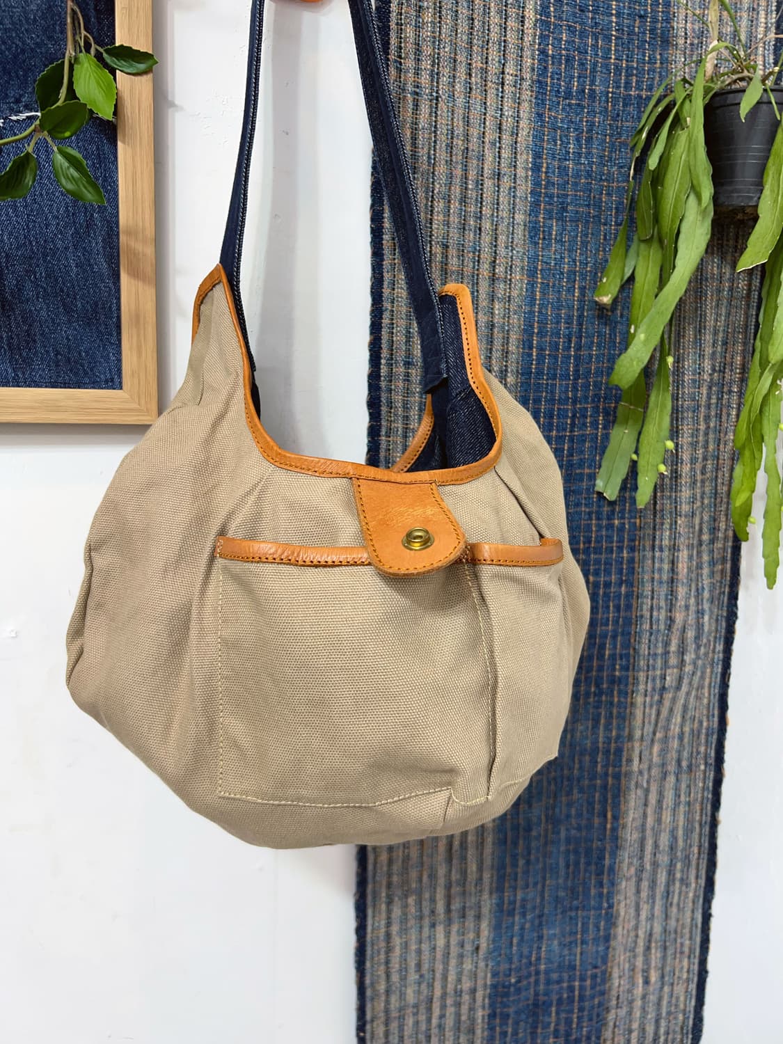 ANVAI  Patchwork Denim Ball Bag 상품이미지9