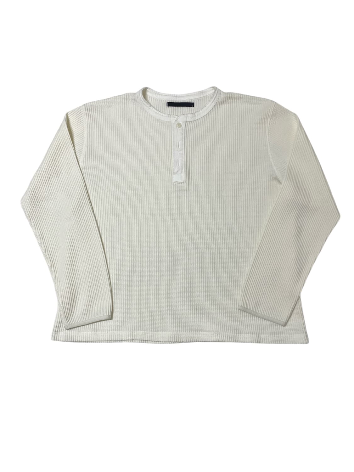 HTAE 90s Thermal Henley Neck Off-White 3 상품이미지1