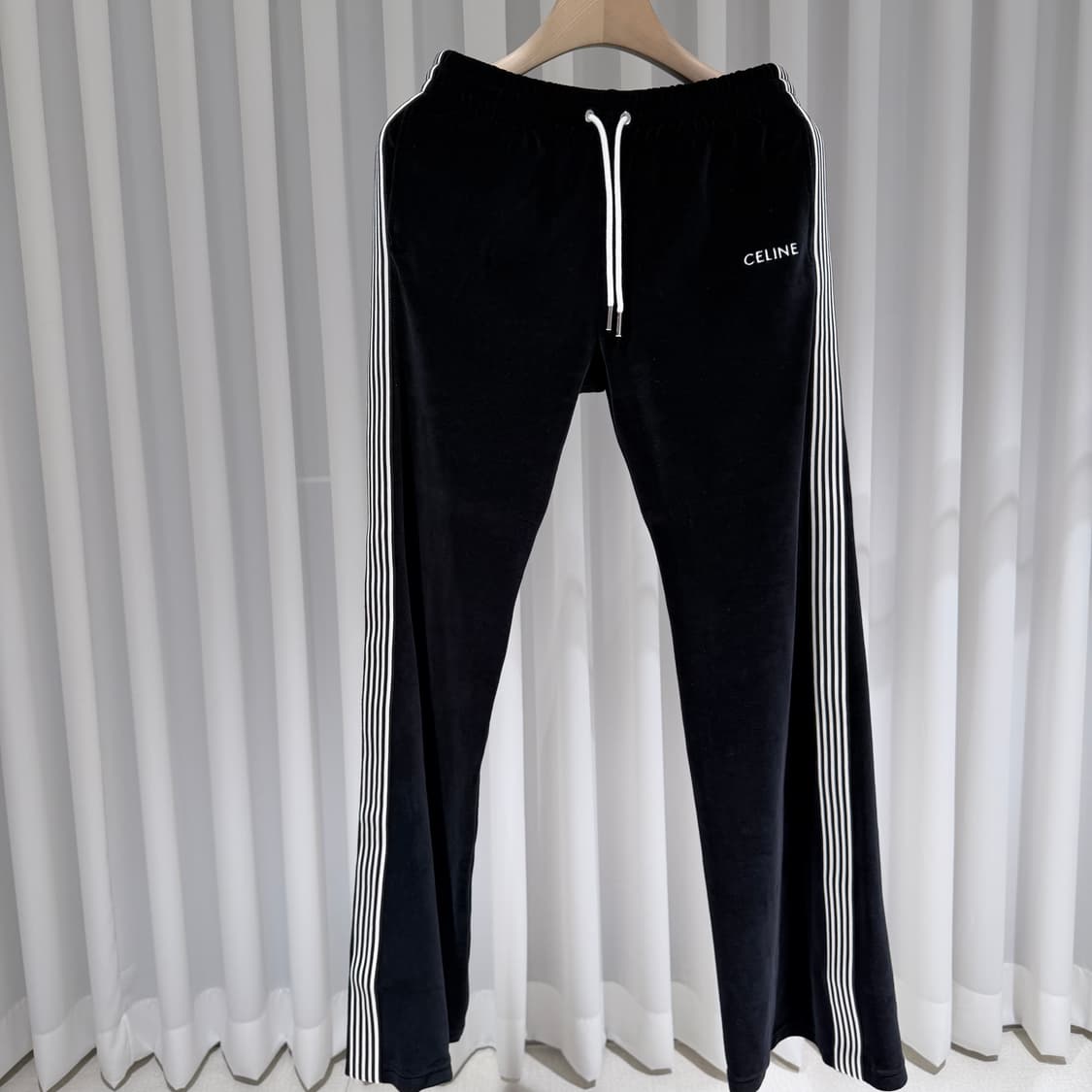 M / 셀린느 로고 벨벳 신형 팬츠 상품이미지3