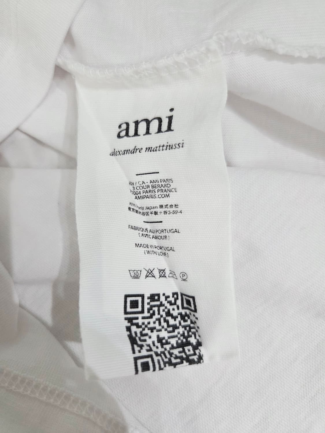 아미 ami. 남자 스몰 하트 티셔츠_M 상품이미지7