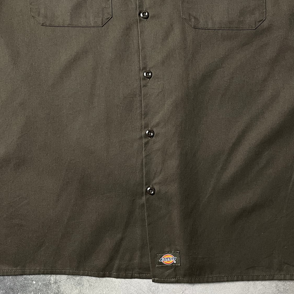 DICKIES 디키즈 빈티지 브라운 플랩포켓 워크 셔츠 A00897 상품이미지4