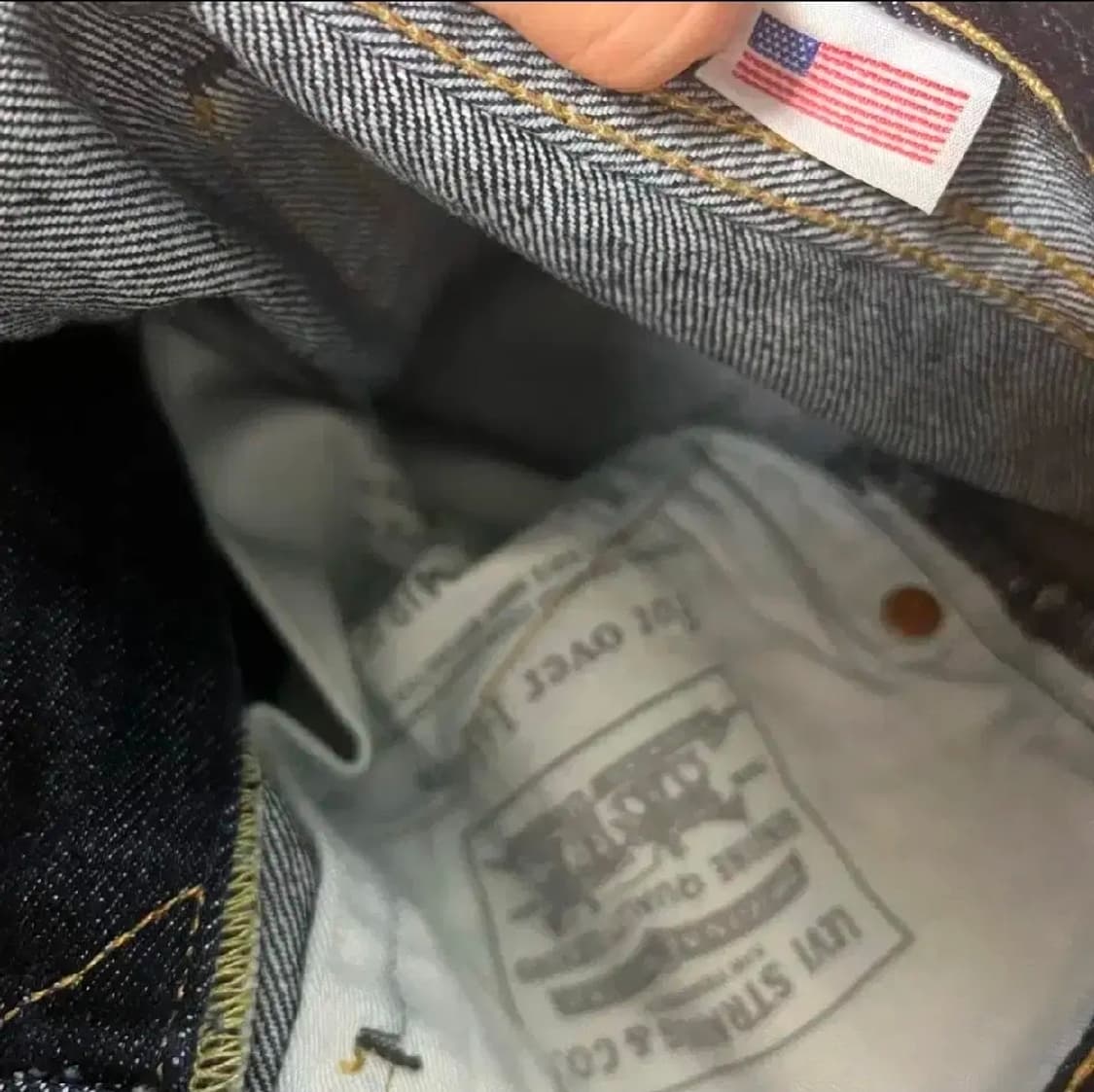 리바이스 레드탭 505(made in USA) 레귤러진 32*32 상품이미지5