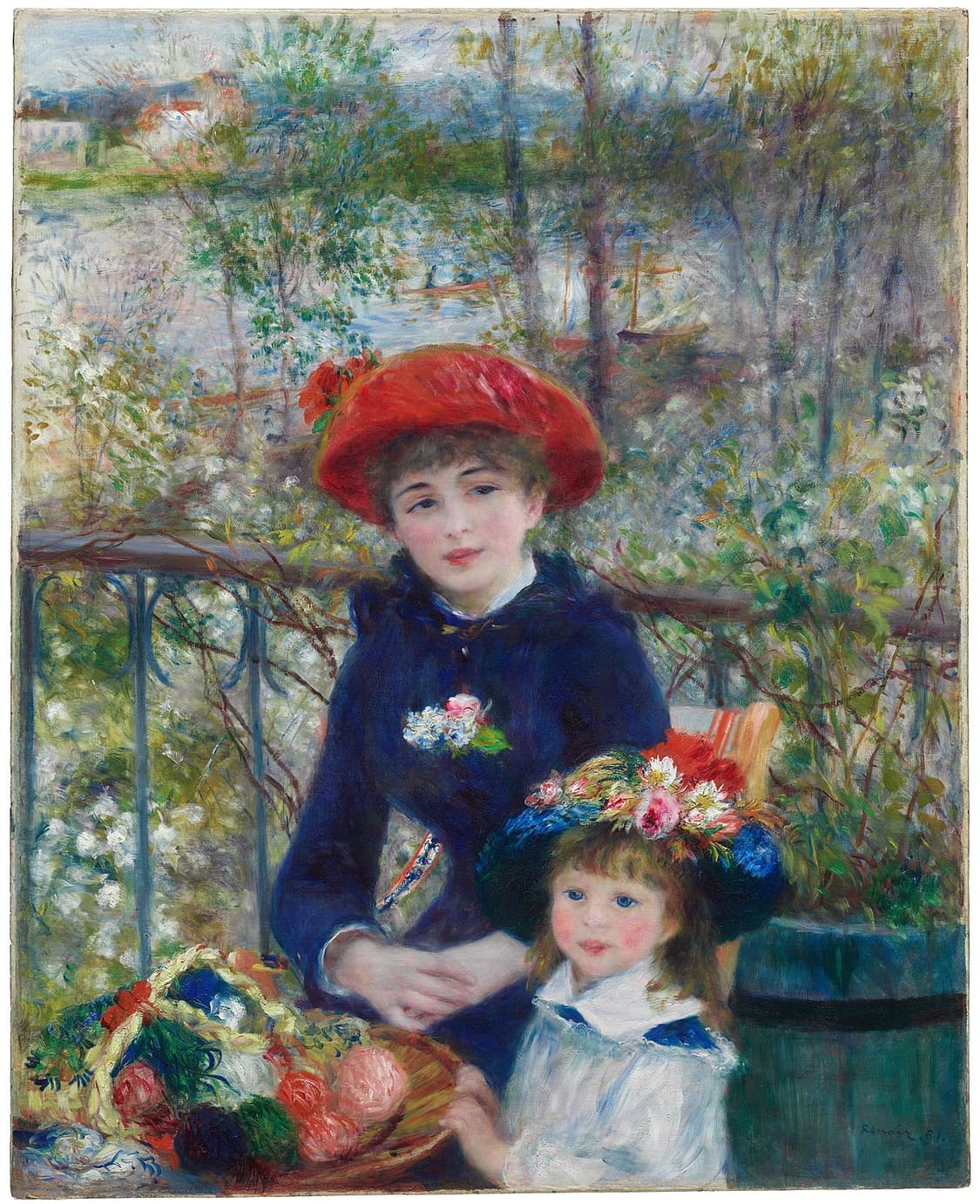 빈티지 80s 르누아르 RENOIR 두자매 two sisters 아트티 상품이미지7