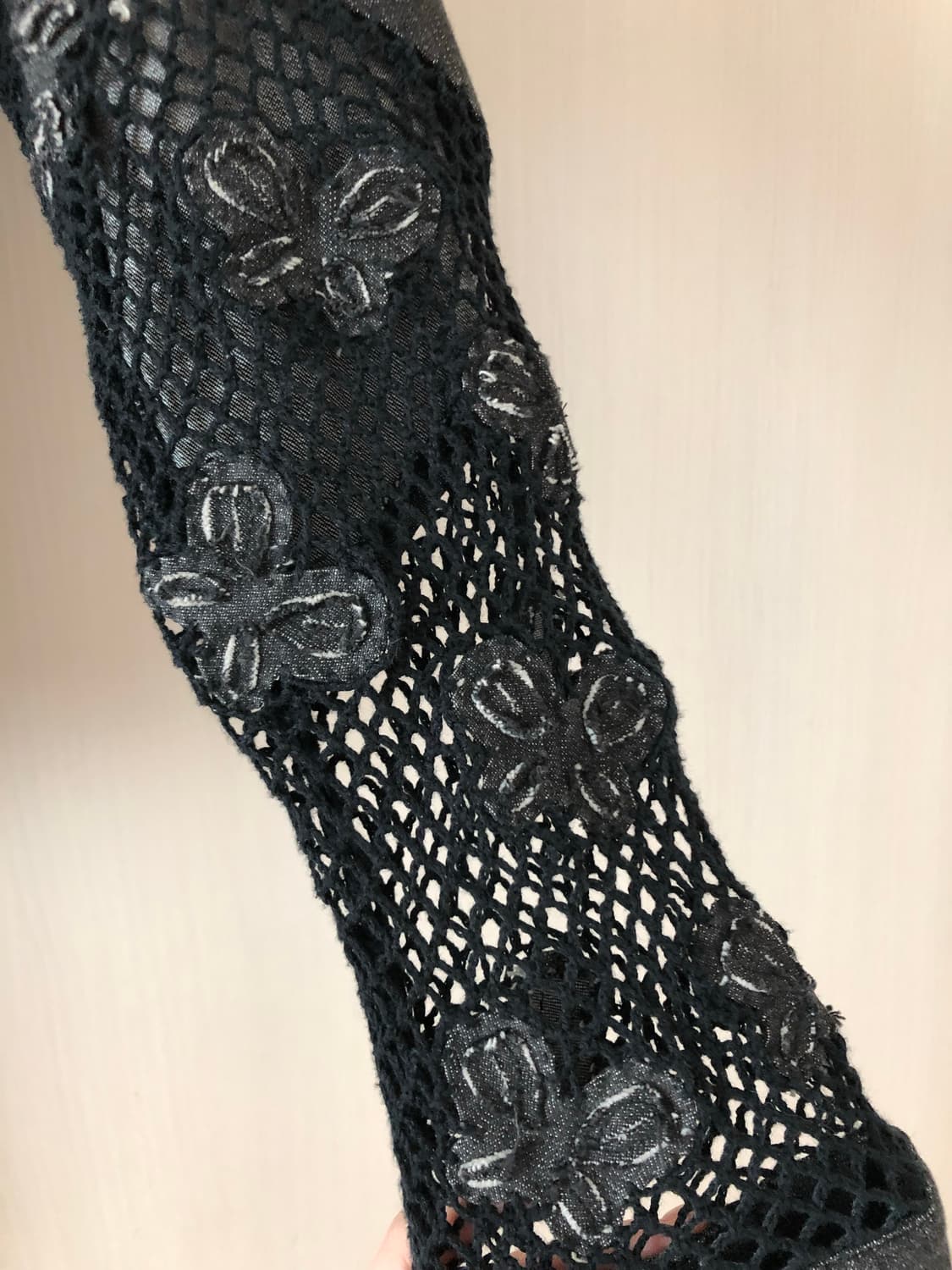 빈티지 데님 레이스 자켓 상품이미지2