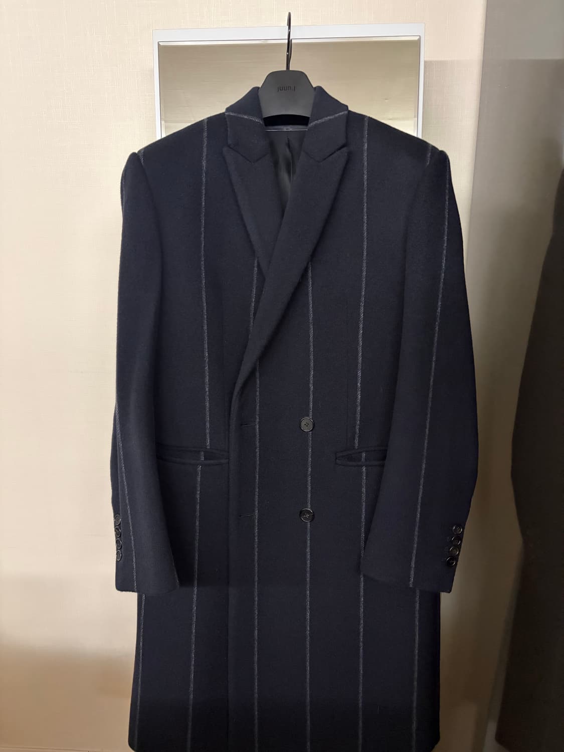 준지 16fw 스트라이프 코트 44 상품이미지1