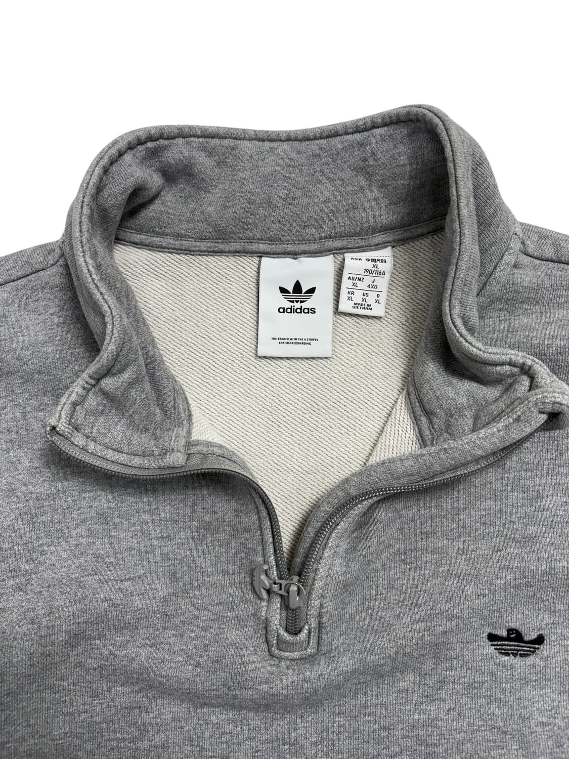 아디다스 마크곤잘레스 하프집 스웻셔츠 그레이 상품이미지5
