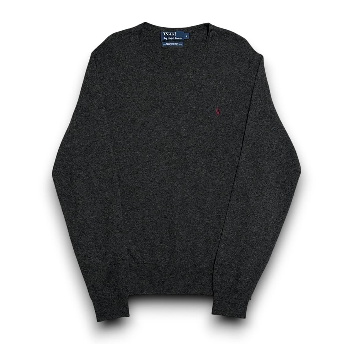 Polo Ralph Lauren 메리노 울 차콜 니트 상품이미지1