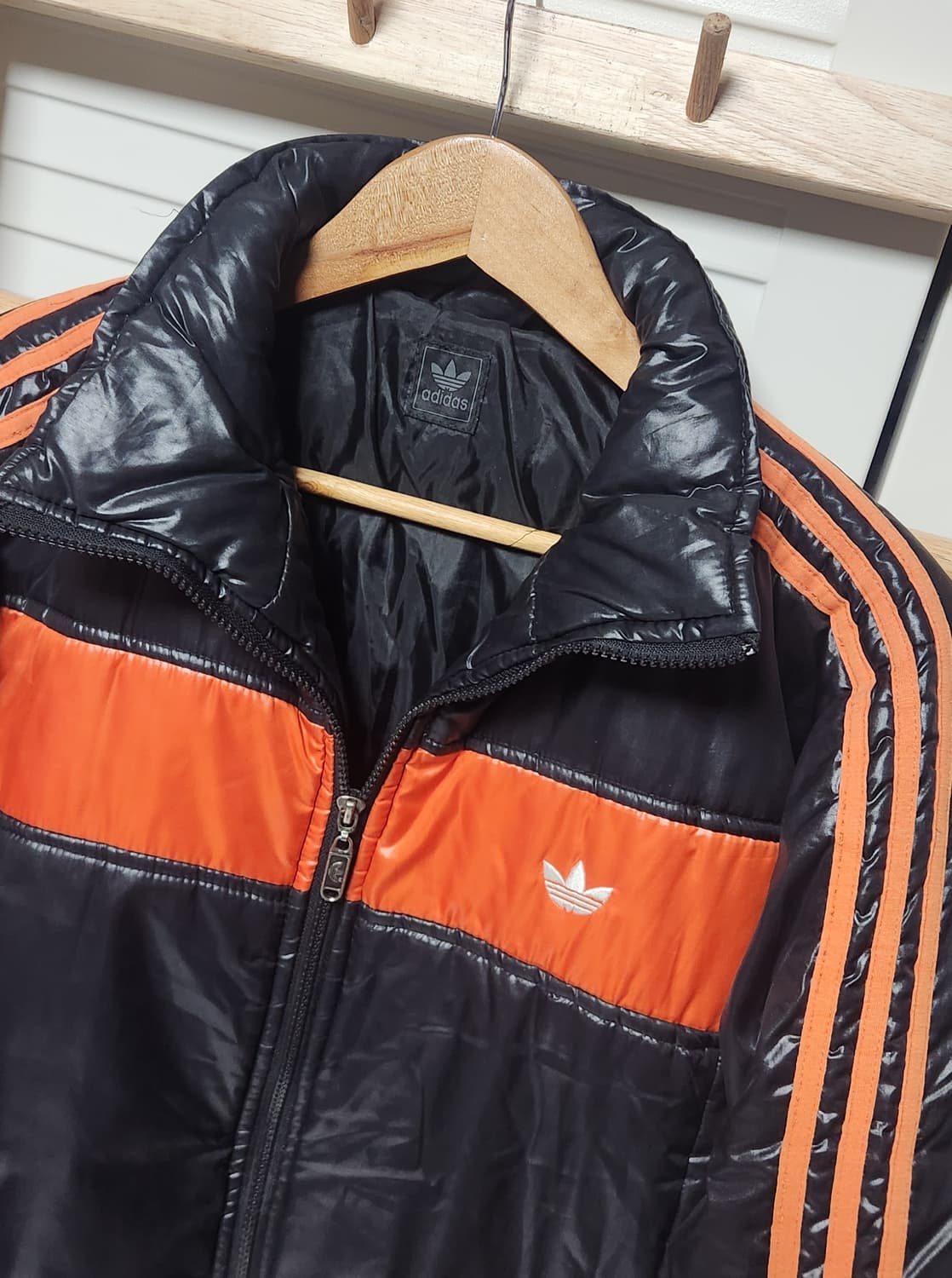 아디다스 삼선 검주 빅로고 올드스쿨 경량 점퍼 자켓 상품이미지4