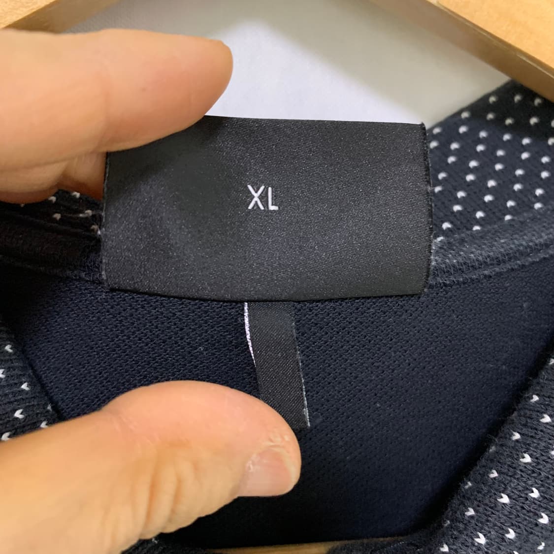 엠포리오 아르마니 블랙 반집업 반팔 카라 티셔츠 폴로티 XL 상품이미지5