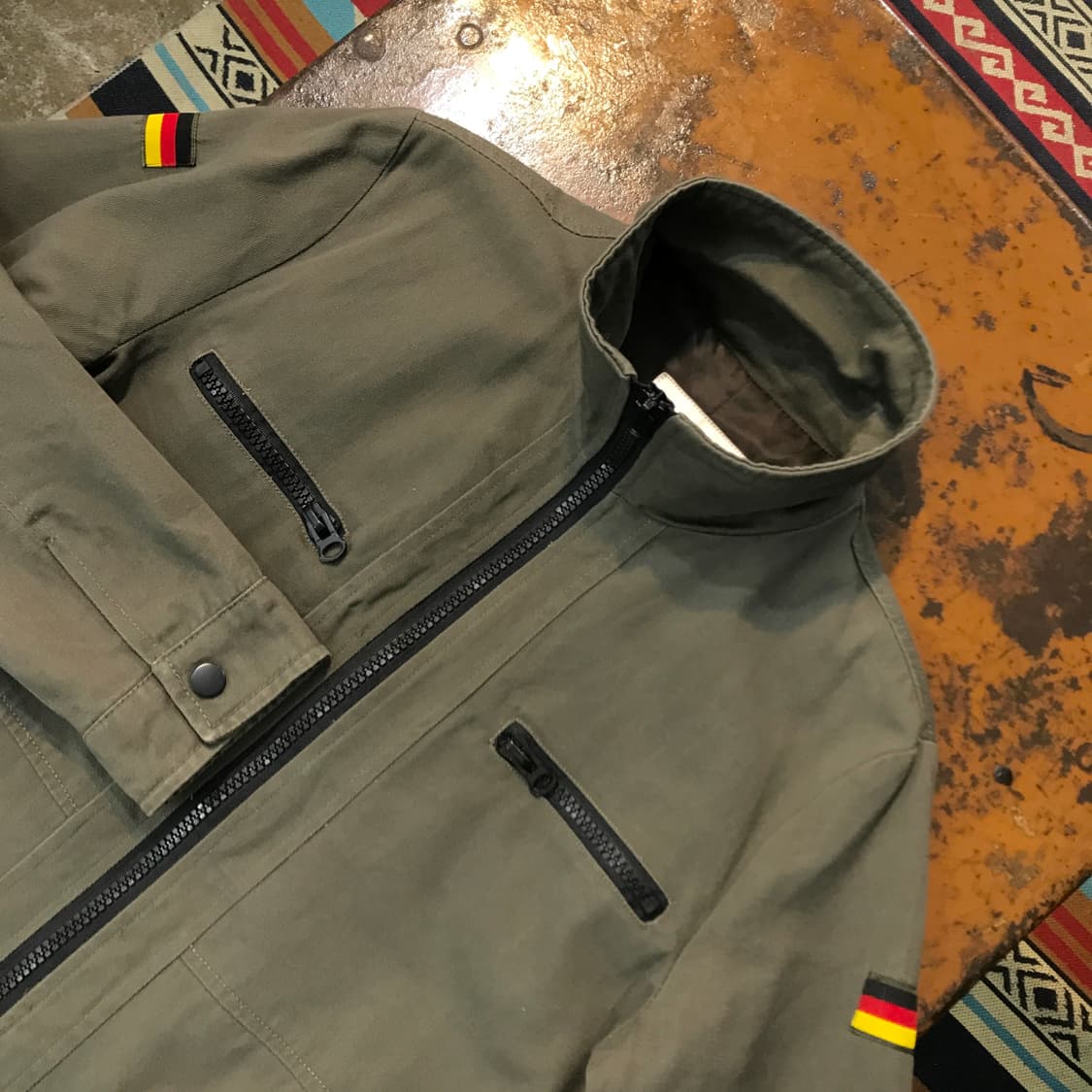 네이키드 펀치 카키색 독일군 집업 야상 자켓 남성 102 여성 프리사이즈 상품이미지4