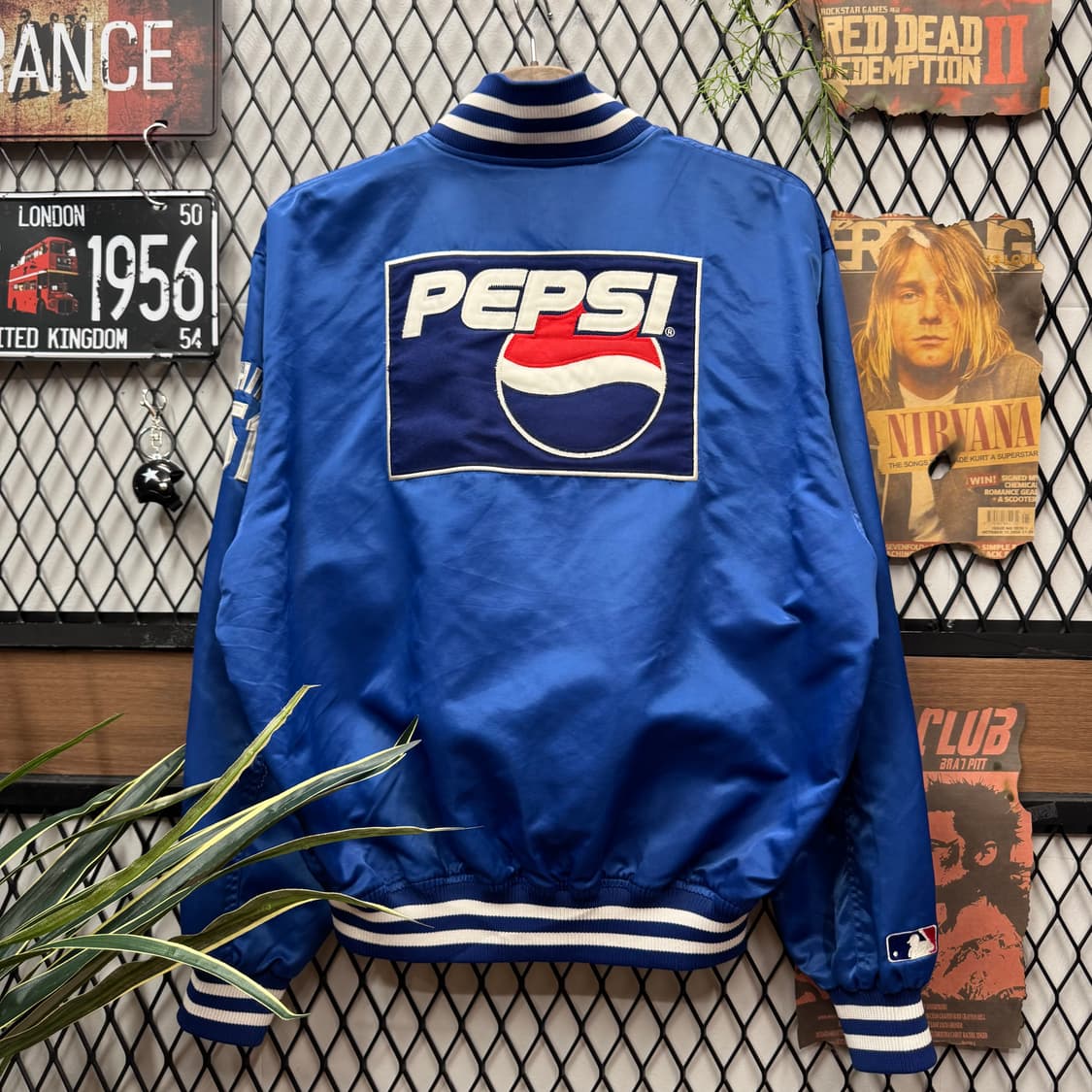 00s MLB X 이치로 스즈키 펩시 스타디움 자켓 블루 상품이미지2