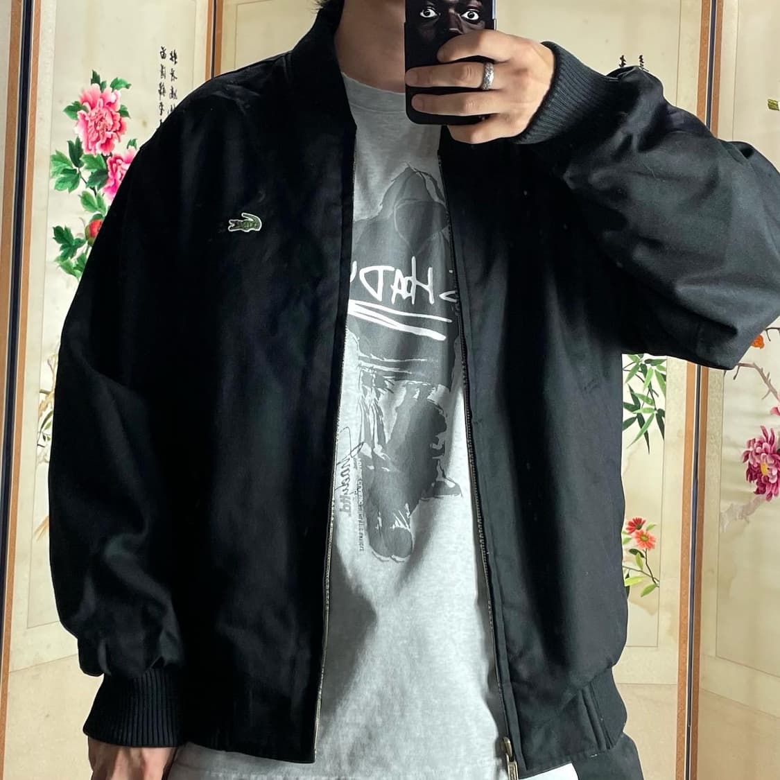 라코스테 LACOSTE 리버시블 블루종 자켓 상품이미지1