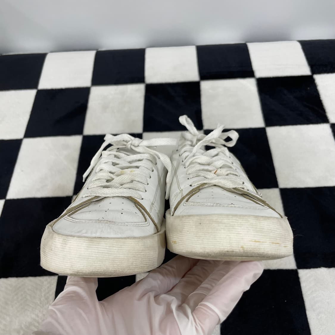 정품) 골든구스 스타단 화이트 레더 스니커즈 (39) 상품이미지7