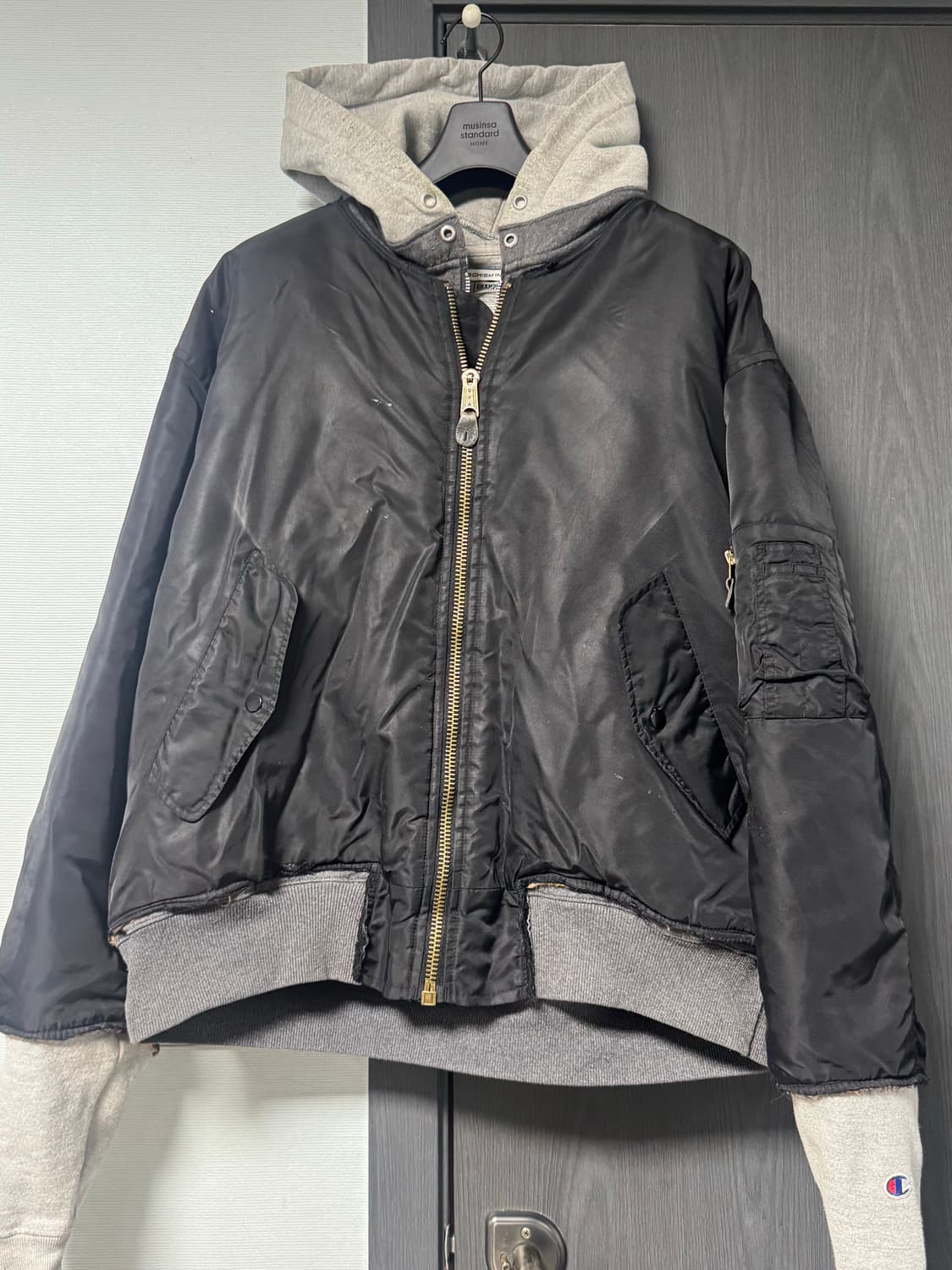 [XL]스키즘인듀싱 챔피온 ma-1 미발매 상품 상품이미지1