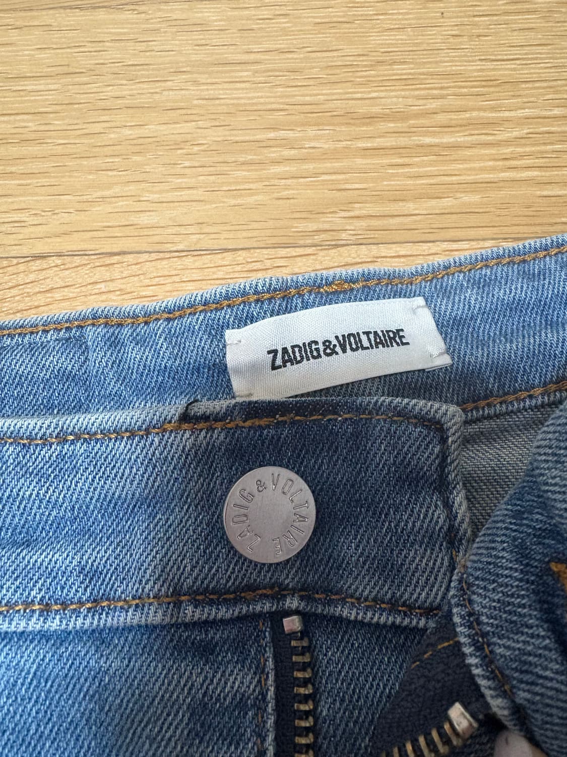 자딕앤볼테르 데님 자수 스커트 상품이미지2