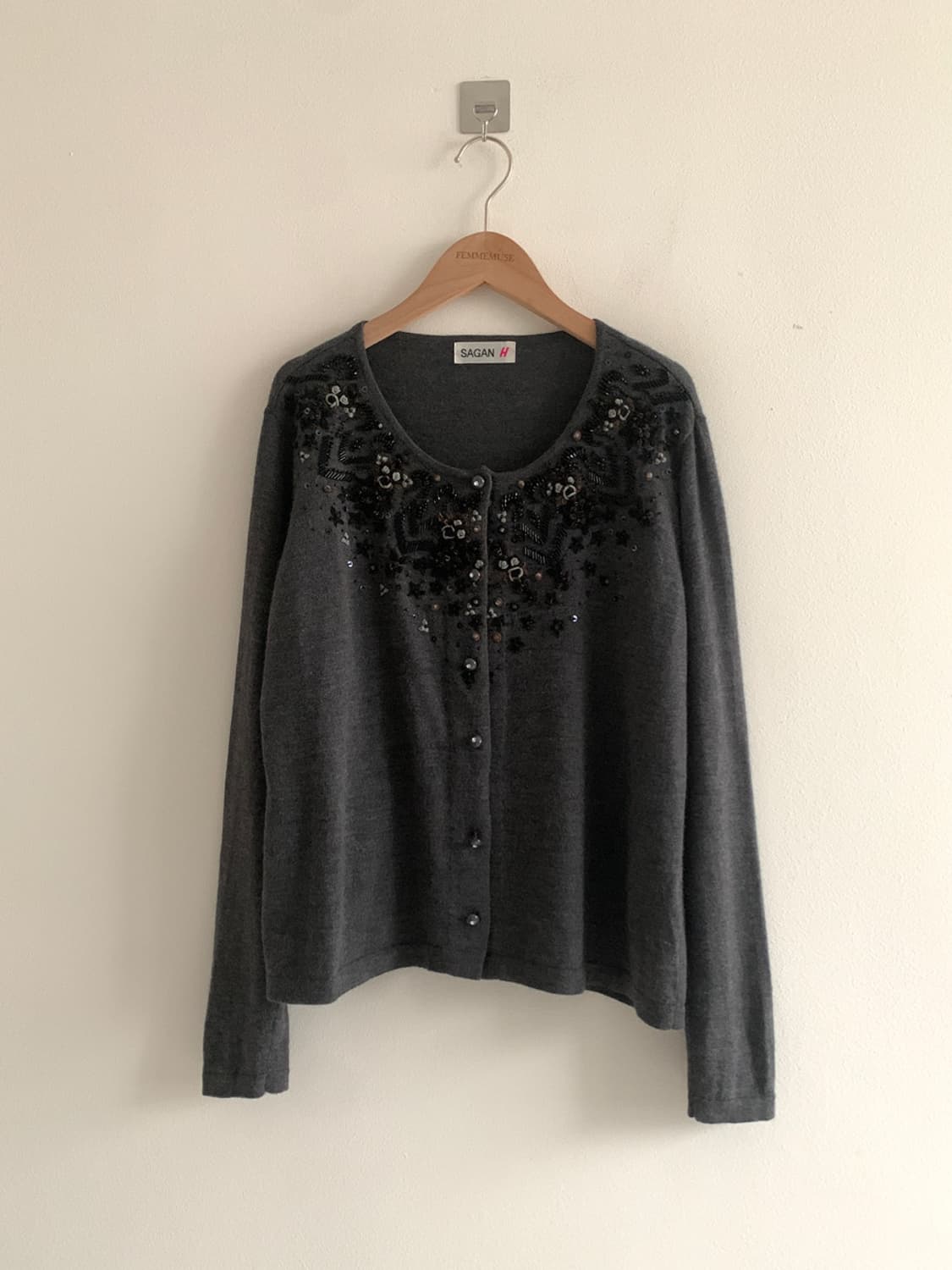 Vintage Beads Embroidery Cardigan 상품이미지1