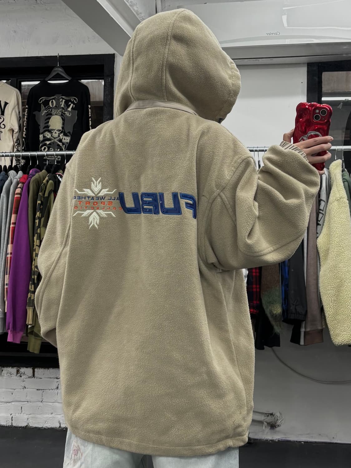 FUBU 푸부 플리스 아노락 자켓 상품이미지5