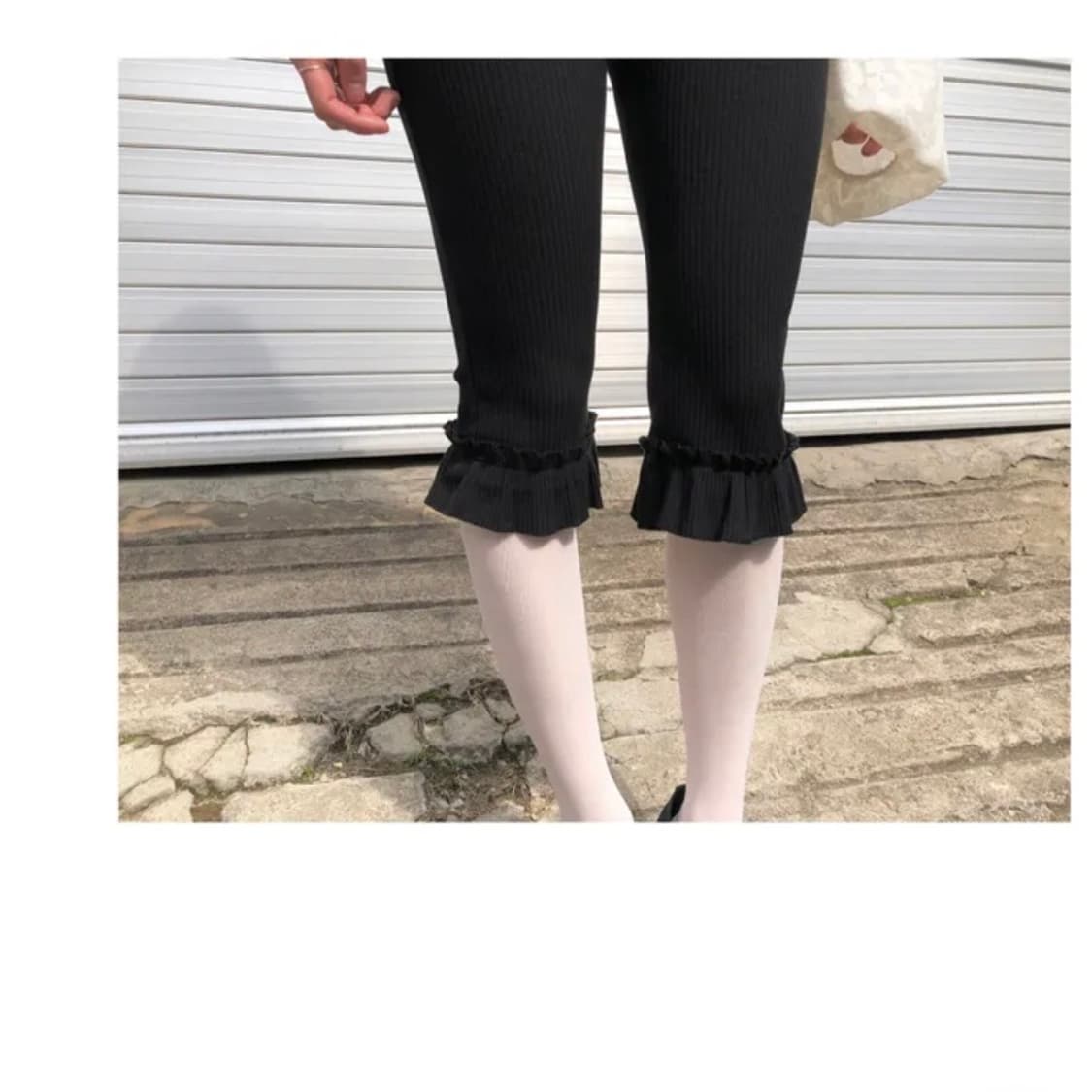 카프리 프릴 팬츠 하프 레깅스 5부(7부) 상품이미지1