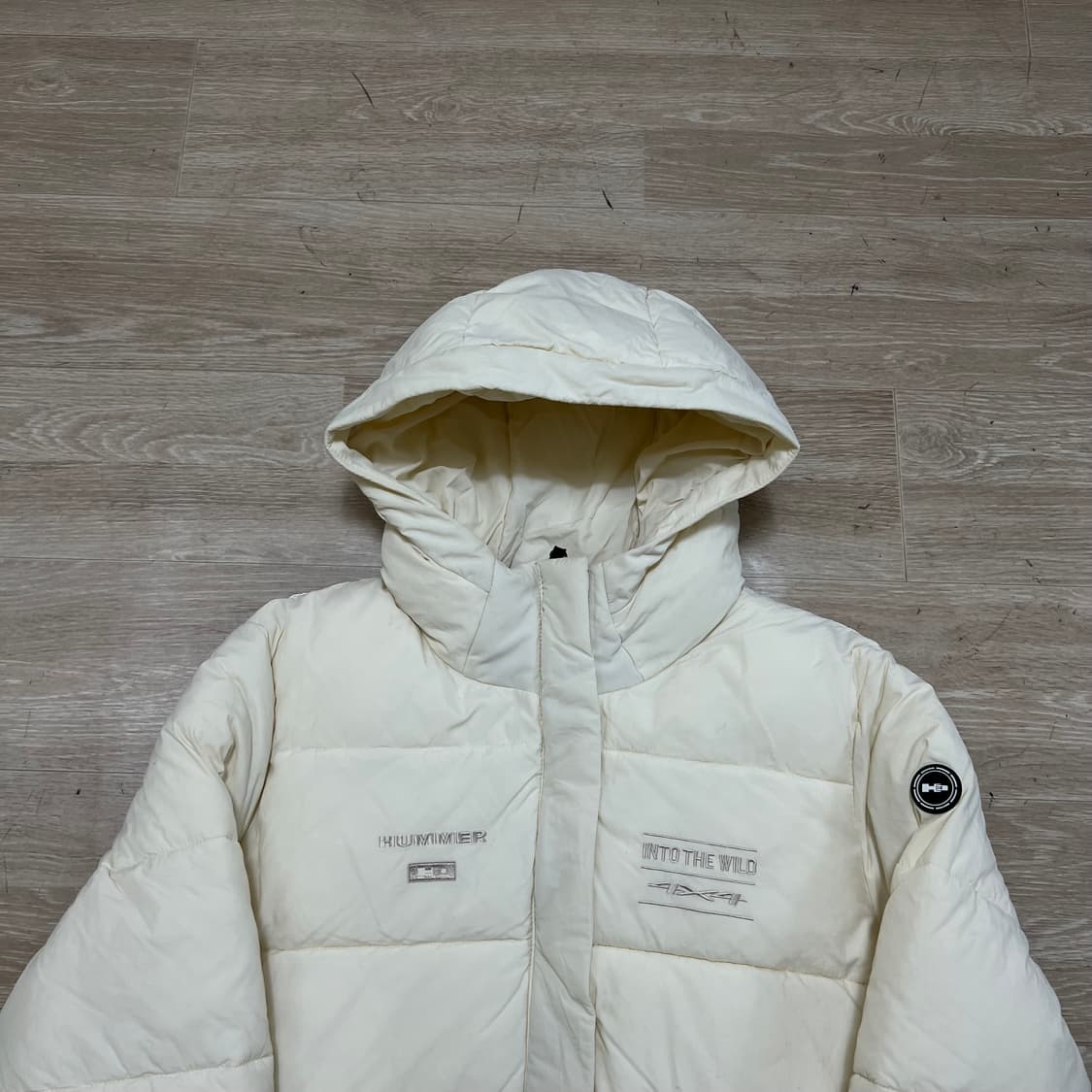 험머 퀼팅 후드 패딩 점퍼 [베이디] XL/105 상품이미지2