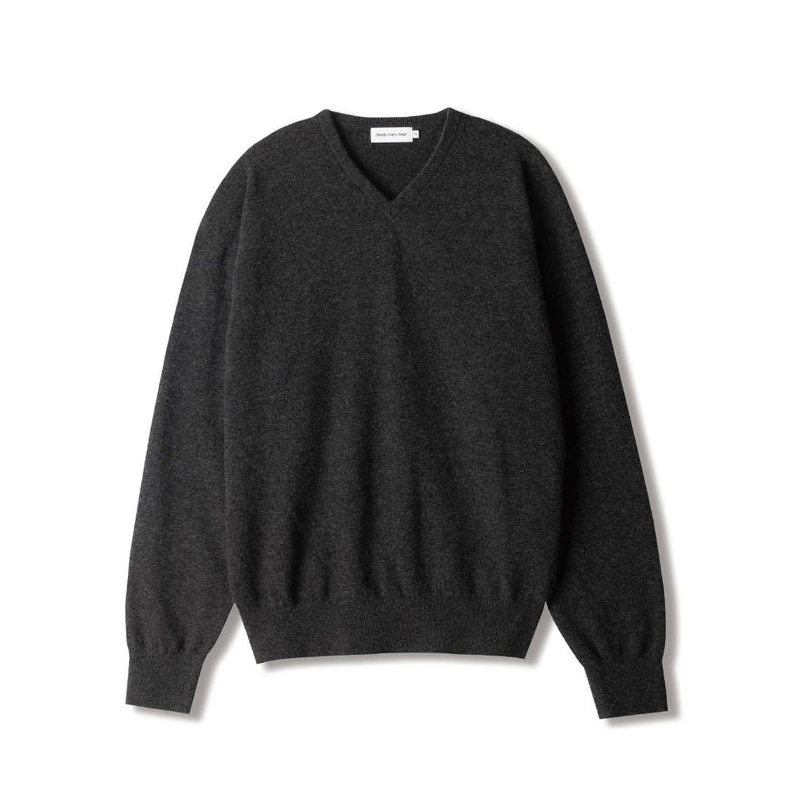 스테디에브리웨어 스탠다드 울 브이 넥 니트 (차콜) 2 상품이미지1