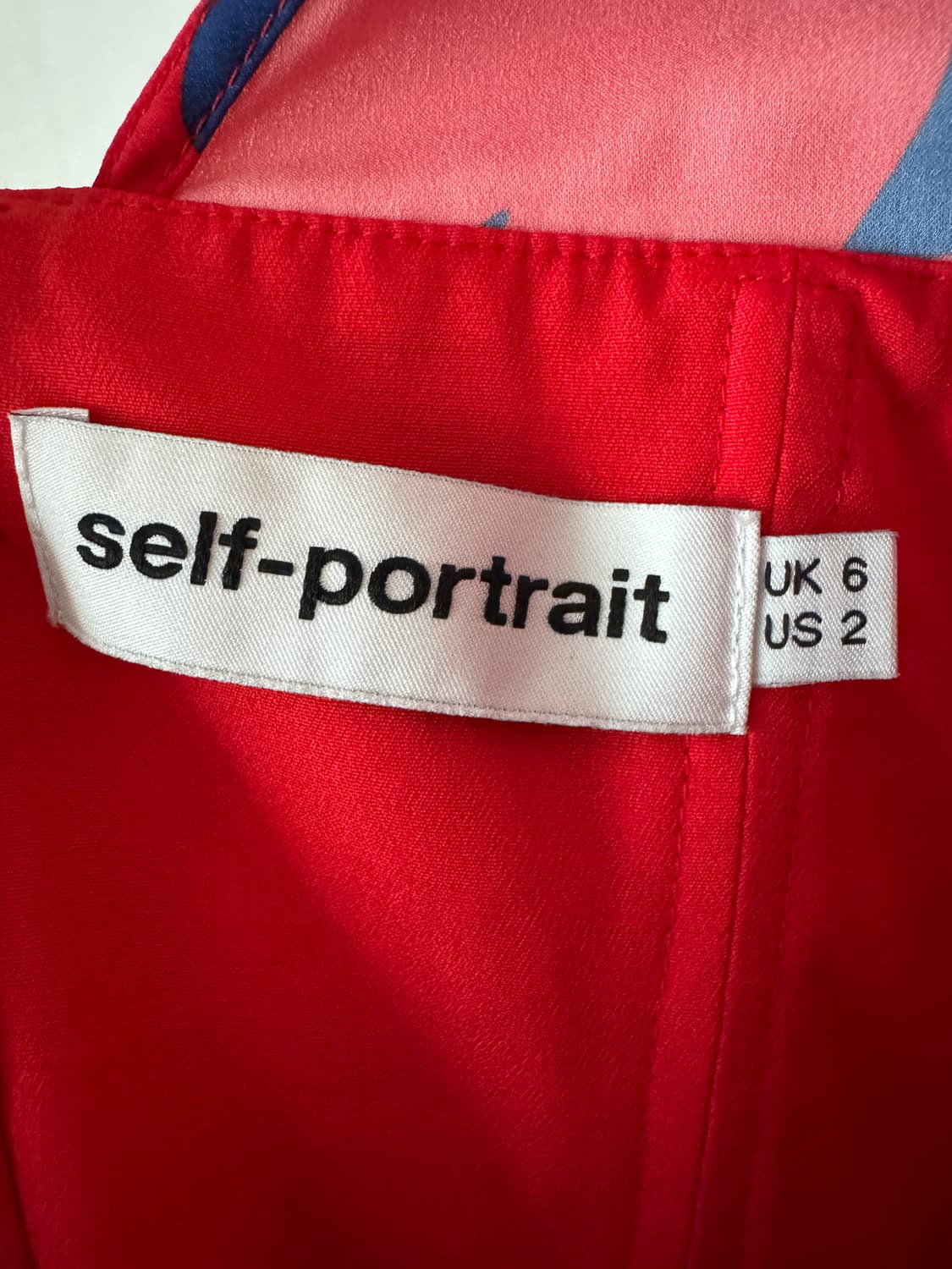 컨디션 최상 Self-Portrait 레드 패턴 미니 원피스2(44사이즈 상품이미지3