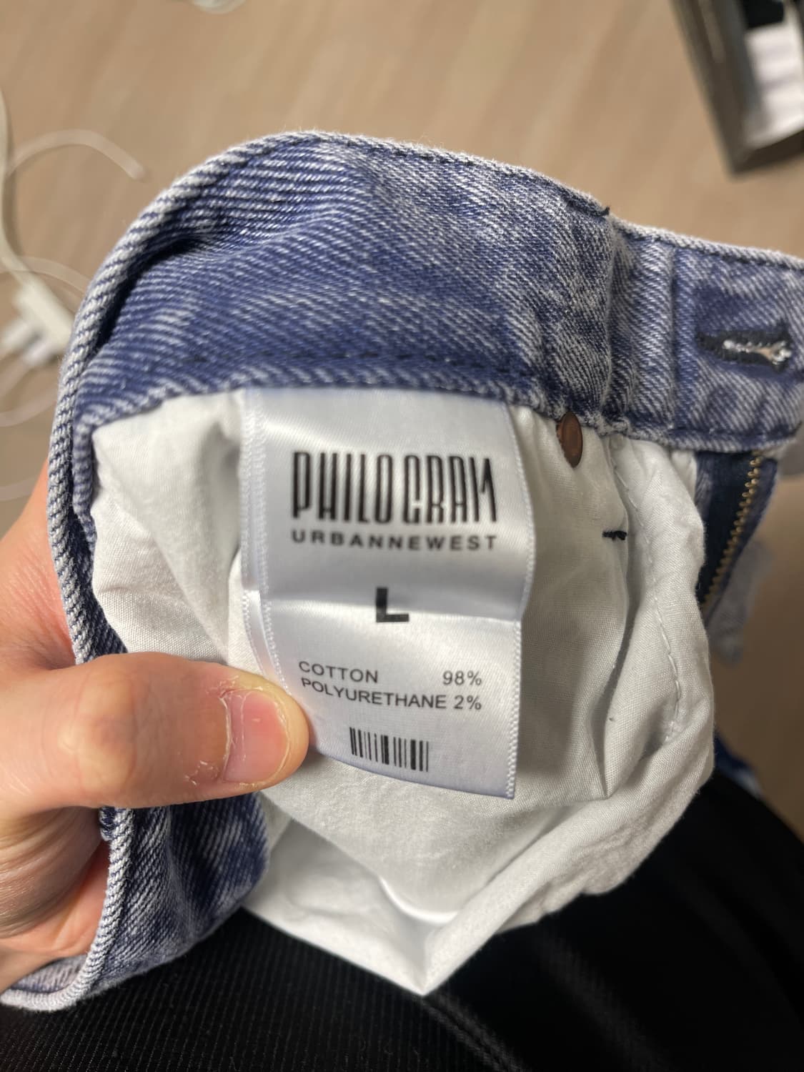 필로그램 워싱 데님 쇼츠 상품이미지2