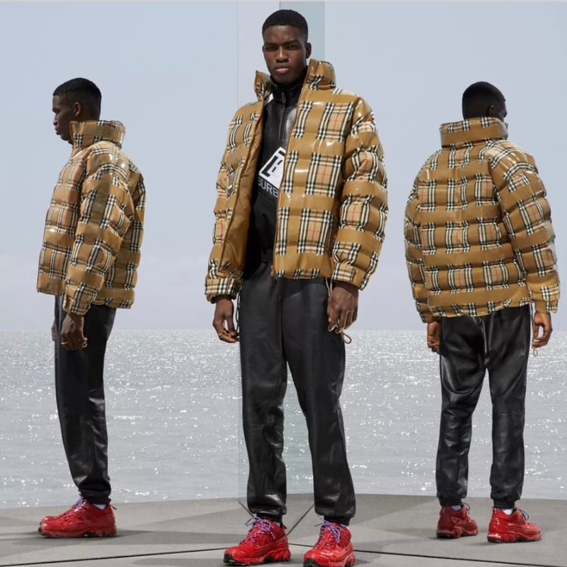 버버리 테잎 오버핏 패딩 (L) 상품이미지2