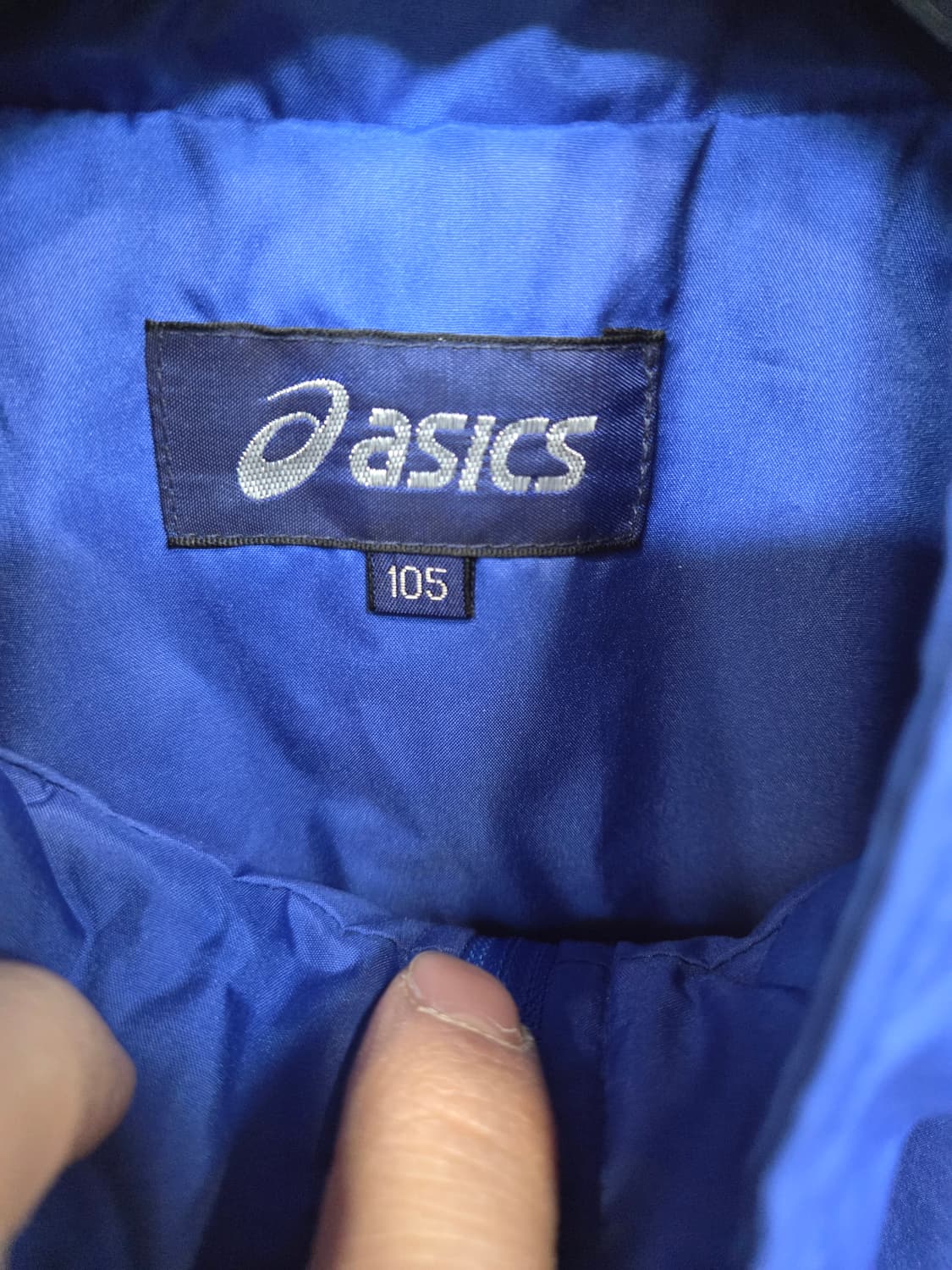 아식스 빅로고 바람막이 집업 자켓 105 상품이미지3