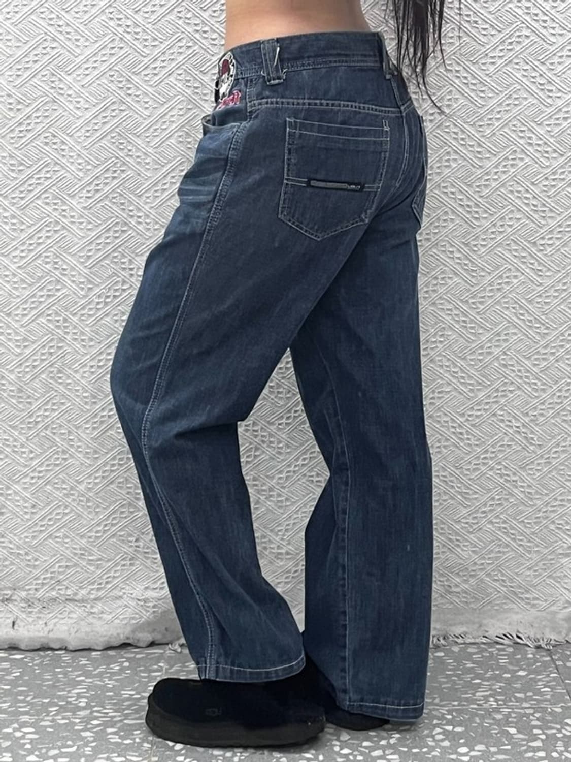 푸부 FUBU 올드스쿨 스트릿 펑크 프린팅 데님팬츠 32인치 C10237 상품이미지2