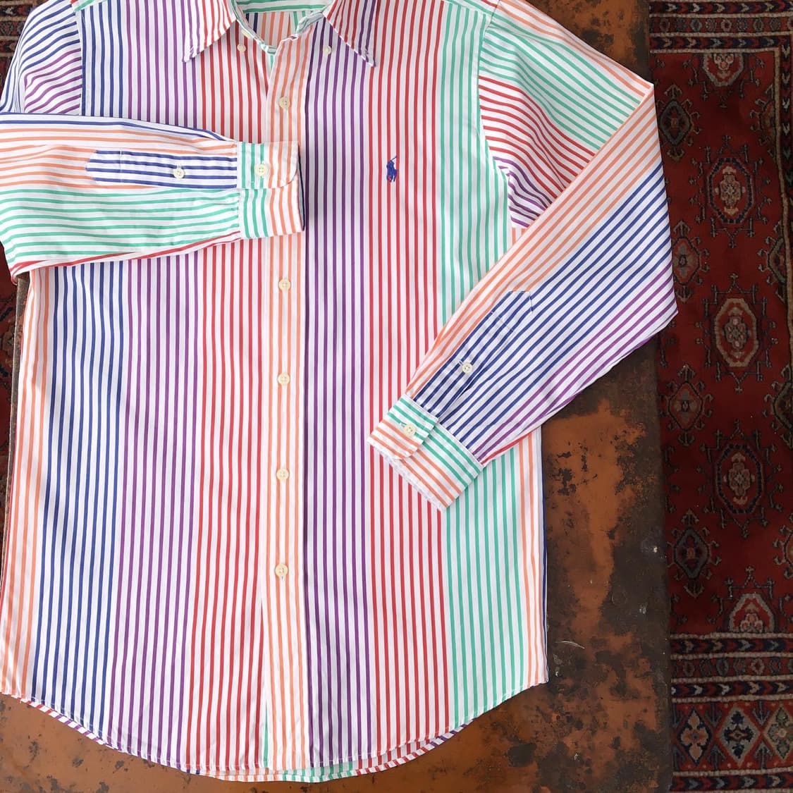 컬러링 스트라이프 셔츠 / 남자 102 여자 프리사이즈 상품이미지4