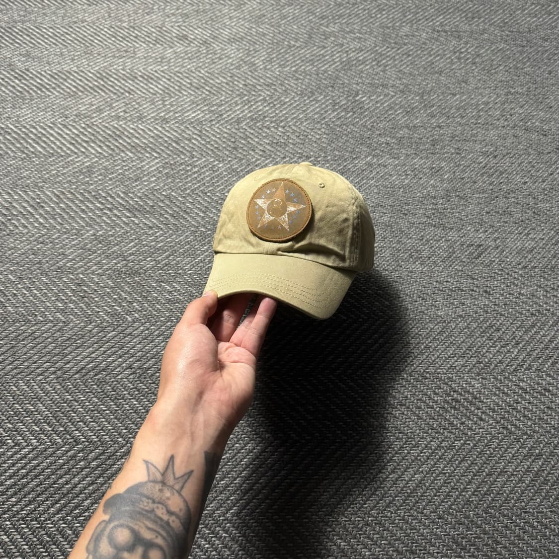 00s 랄프로렌 폴로진스 밀리터리 베이지 볼캡 모자 상품이미지2