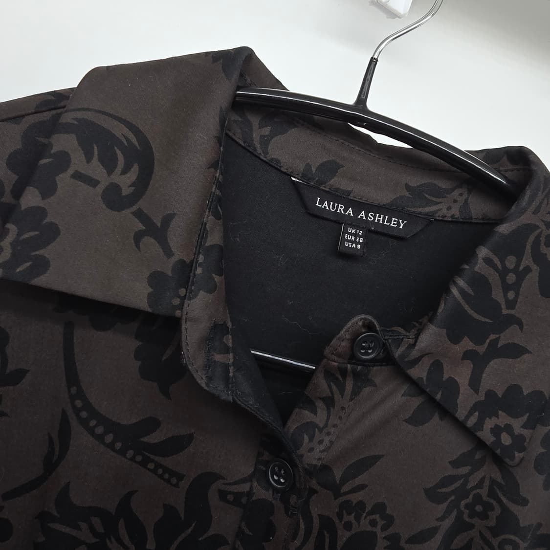 로라애슐리 플로럴 셔츠 원피스 하객룩 상품이미지2