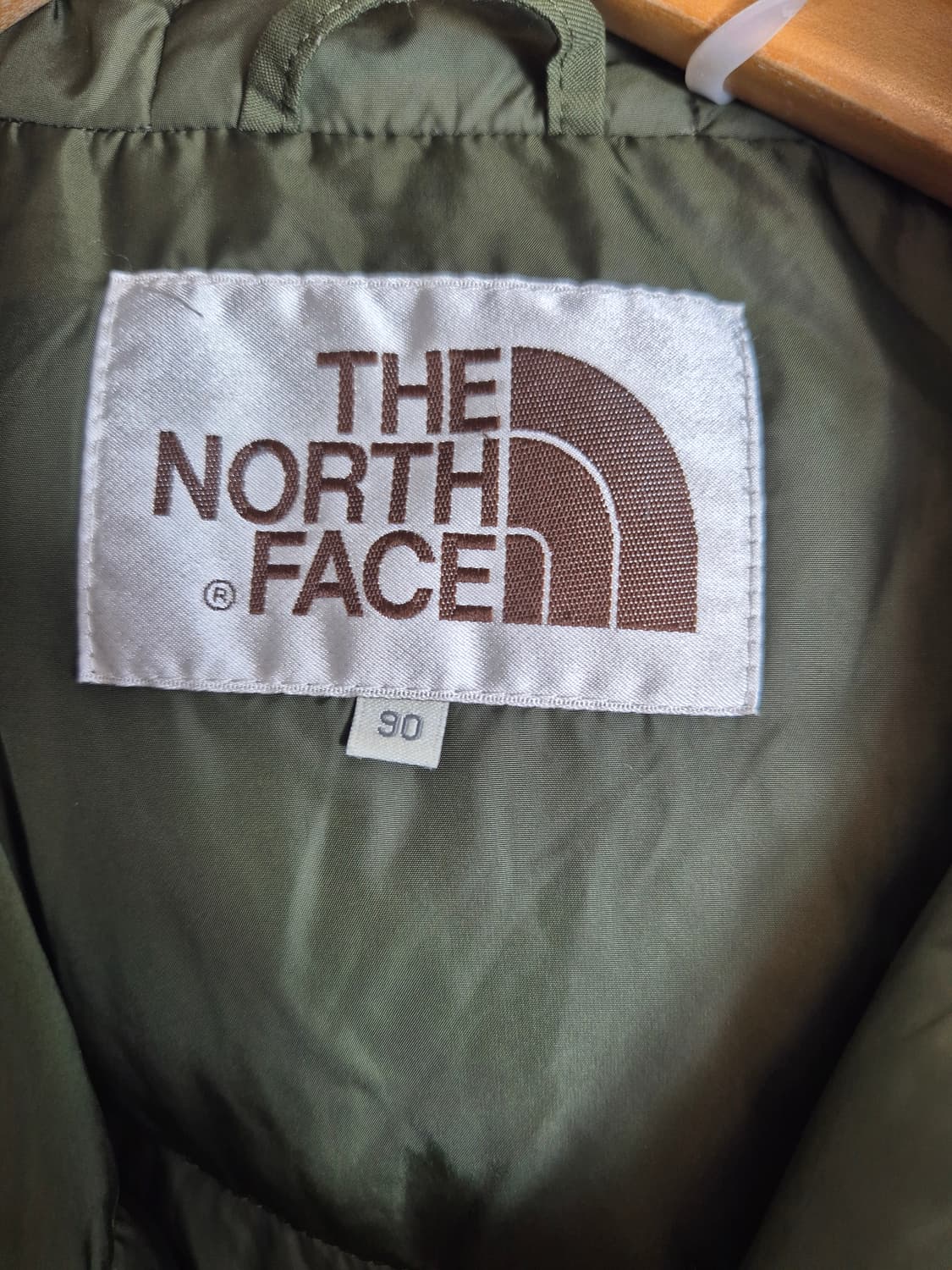 *90 )노스페이스 카키 봄버 패딩 덕다운 자켓 상품이미지6