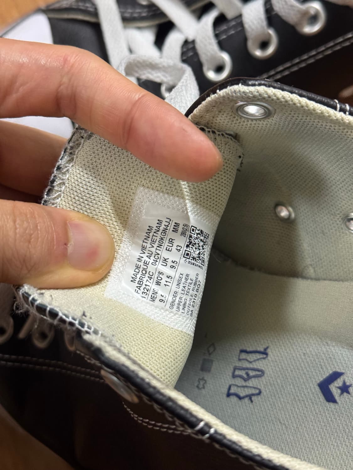 [280] 컨버스 척 테일러 올스타 클래식 레더 로우 블랙 상품이미지7