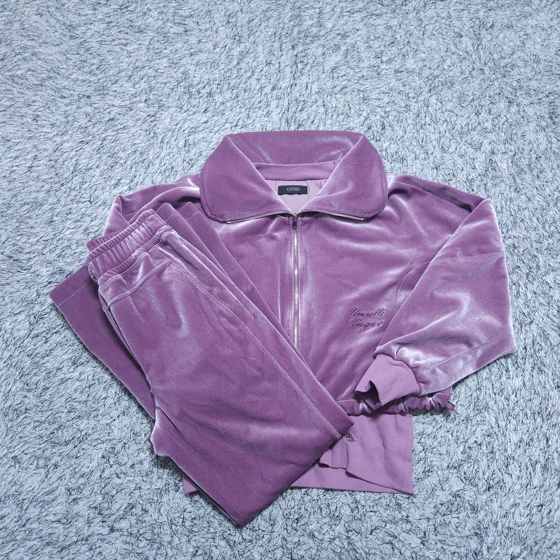 오즈세컨)82-94/61-90 벨뱃셋업 집업점퍼+플레어팬츠 / 왕눈이샵 상품이미지1