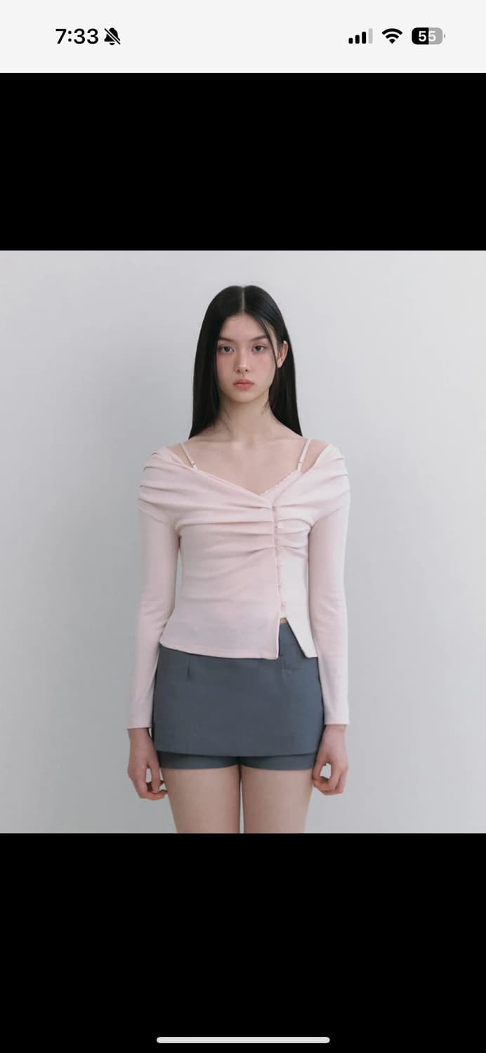 낫유어로즈 린가디건 핑크 상품이미지1