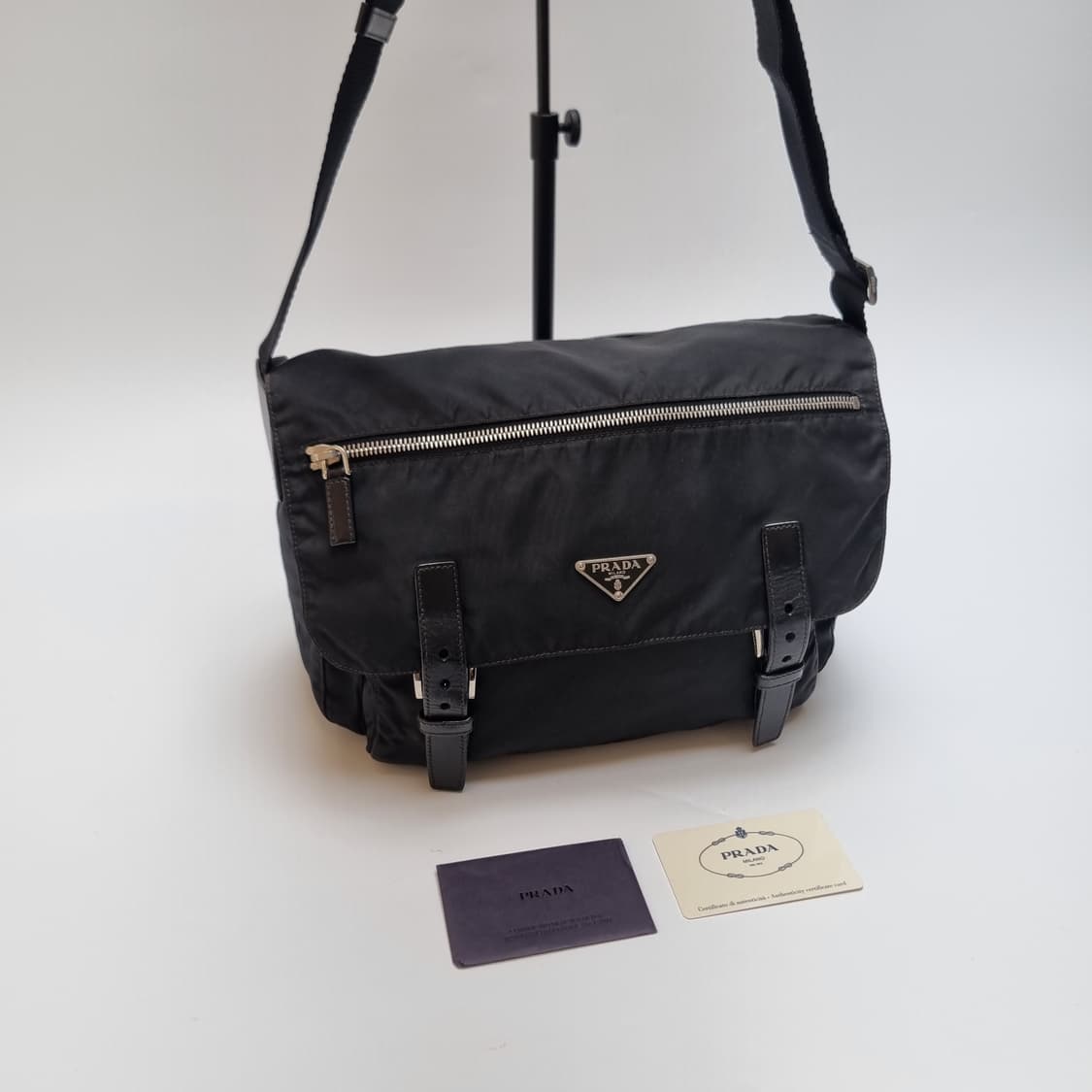 프라다 PRADA 투버클 메신저백 크로스백 남여공용 (신형, 개런티카드) 상품이미지3