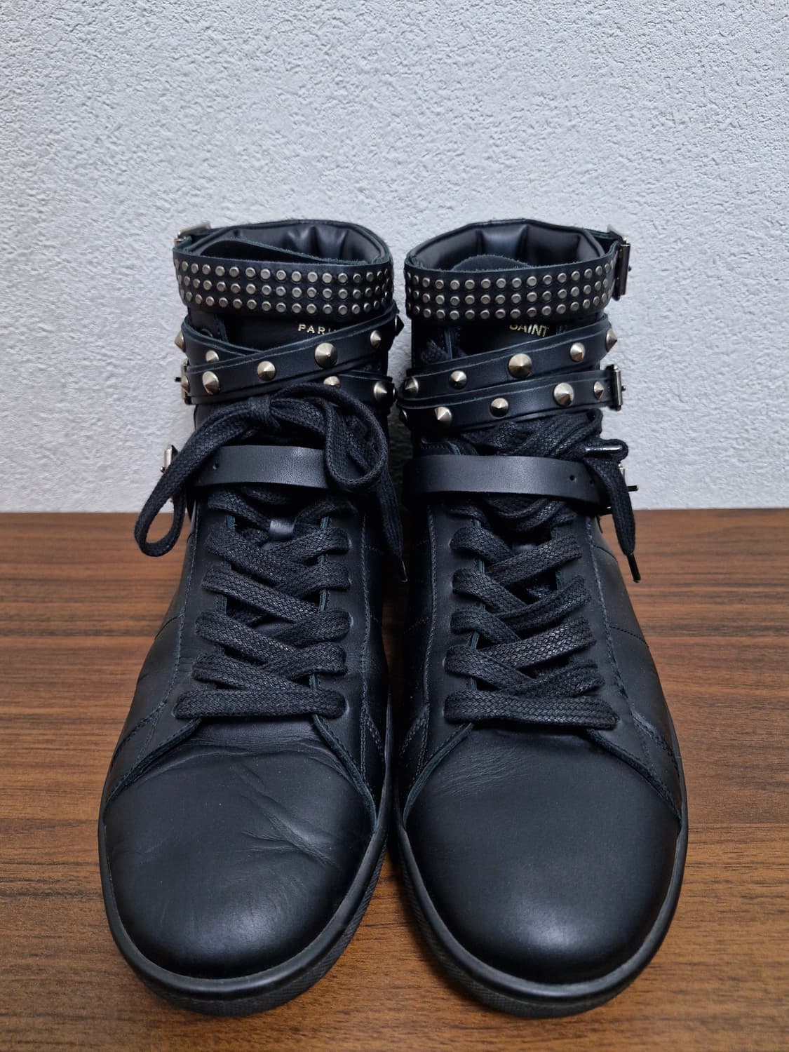 [41] SLP 생로랑 FW14 SL16H 스터드 하이탑 스니커즈 상품이미지2