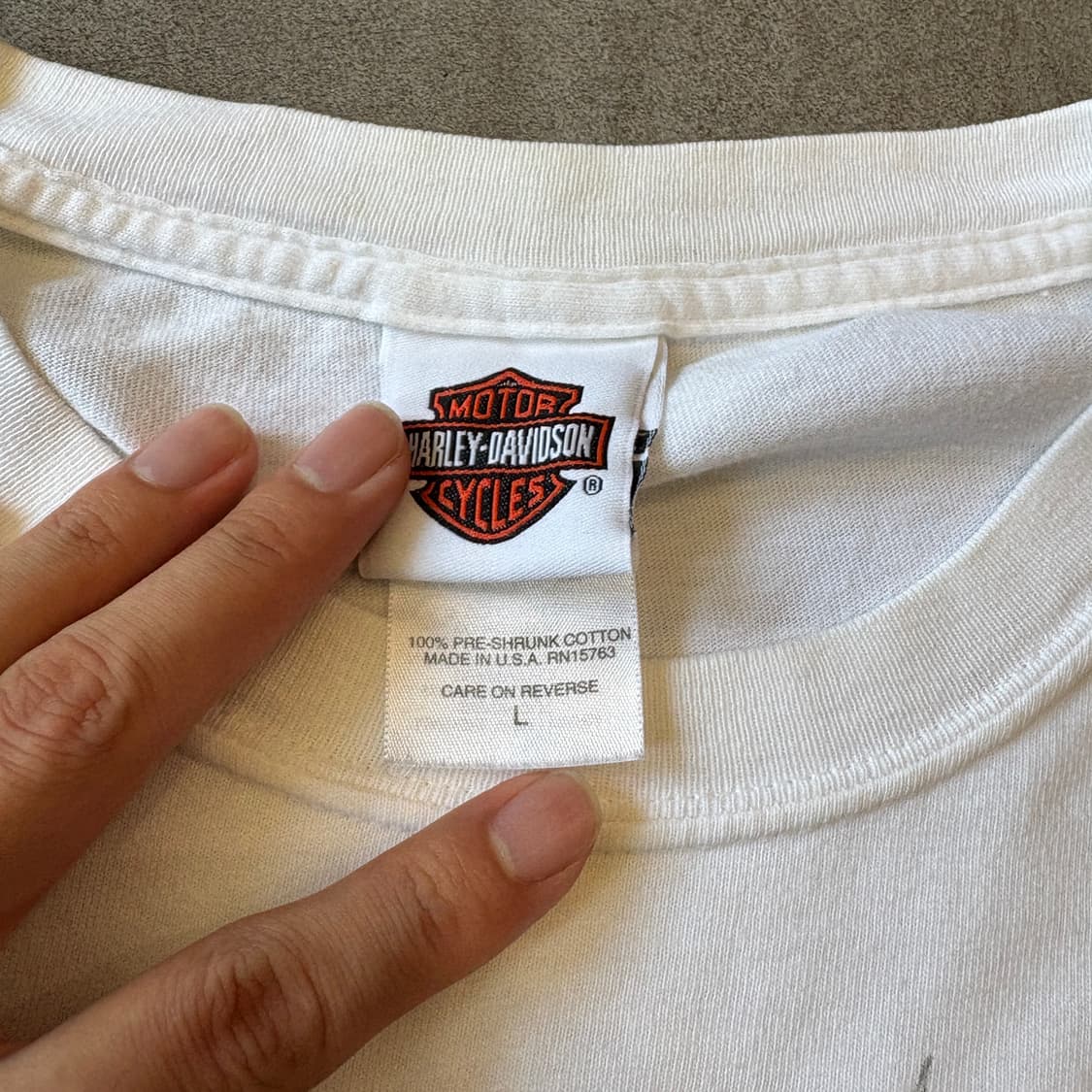 미국 생산 할리데이비슨 롱슬리브 티셔츠 긴팔티 할리티 상품이미지6