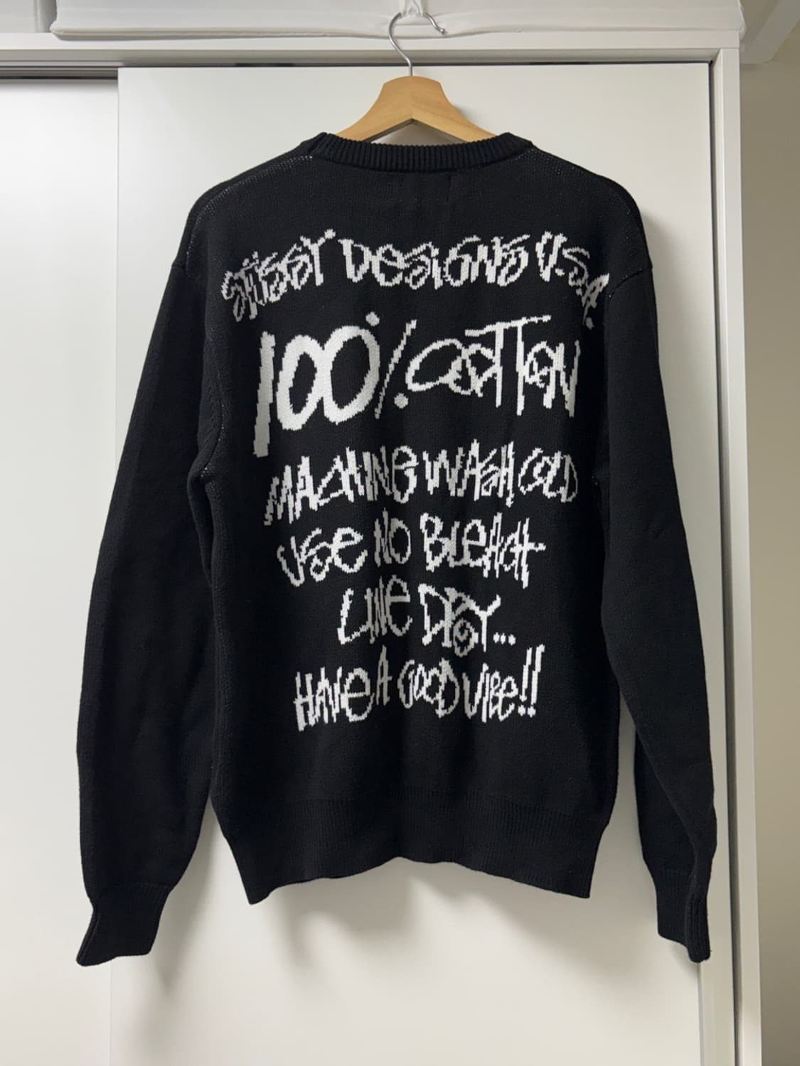 스투시 케어라벨 니트 XL 상품이미지3