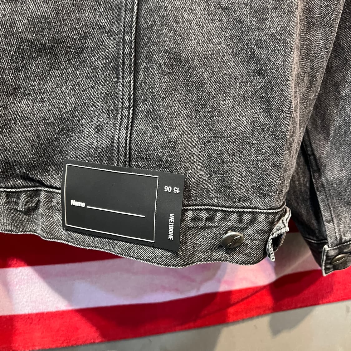 WE11DONE 블랙 데님자켓 상품이미지3