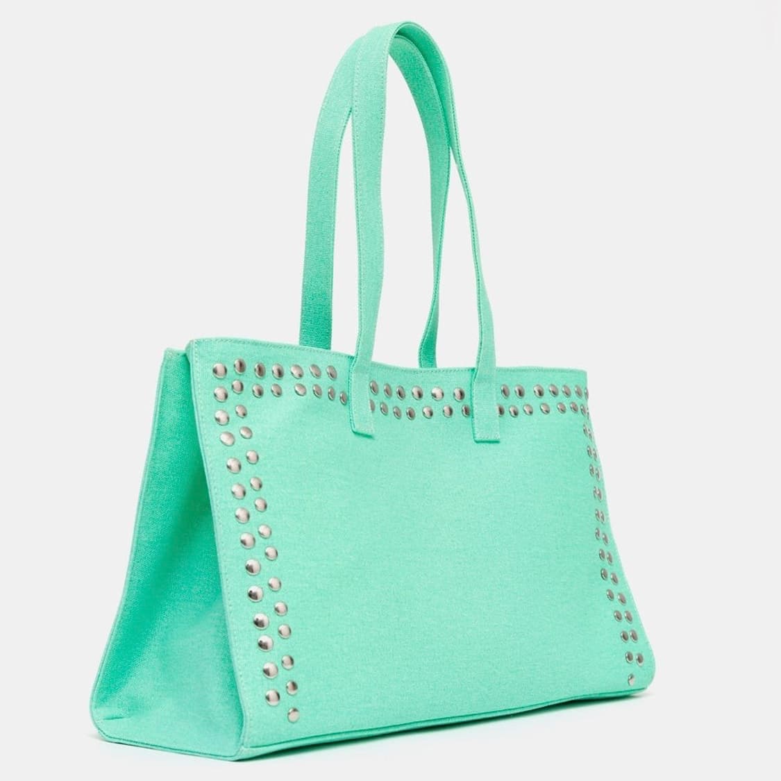 기마구아스 Midi Shopper 스터드 미디 쇼퍼백/민트 상품이미지3