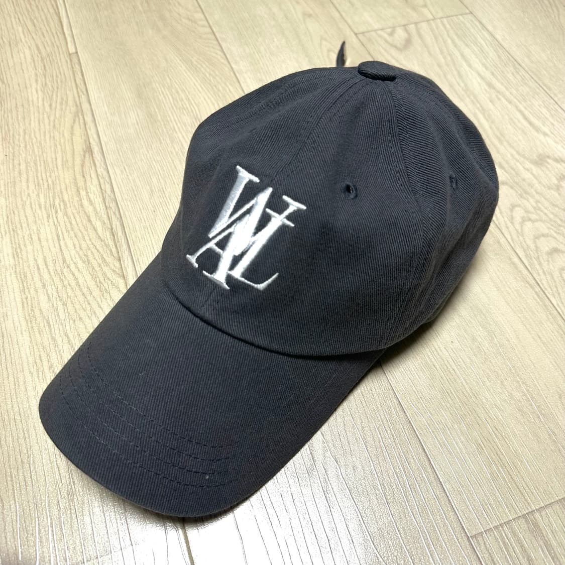 우알롱 그레이 볼캡 모자 상품이미지1